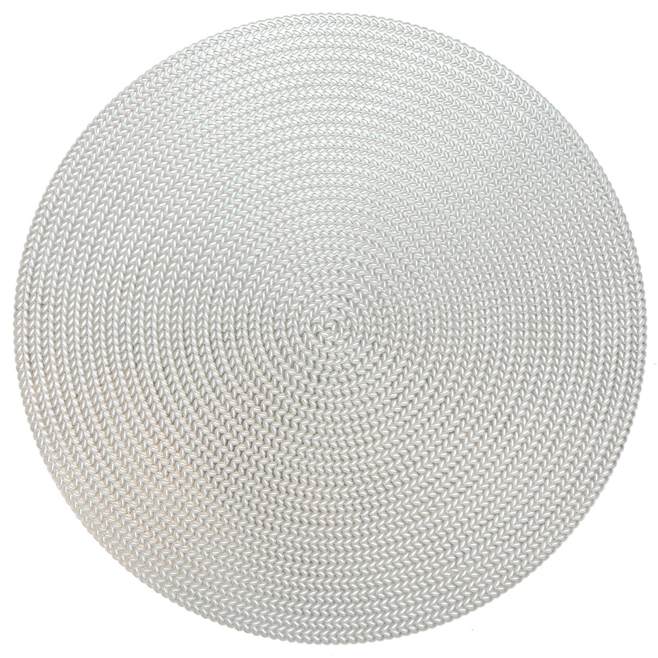 Unique living Placemat Thora 38cm diameter silver - 