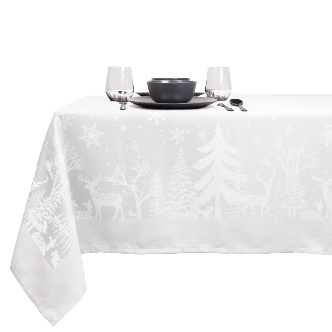 Unique living Tafelkleed Rody 150x250cm white - 
