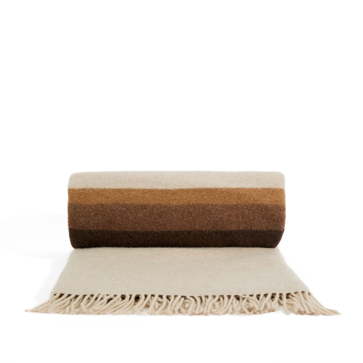 Kave Home Plaid Voreni Wol - Bruin