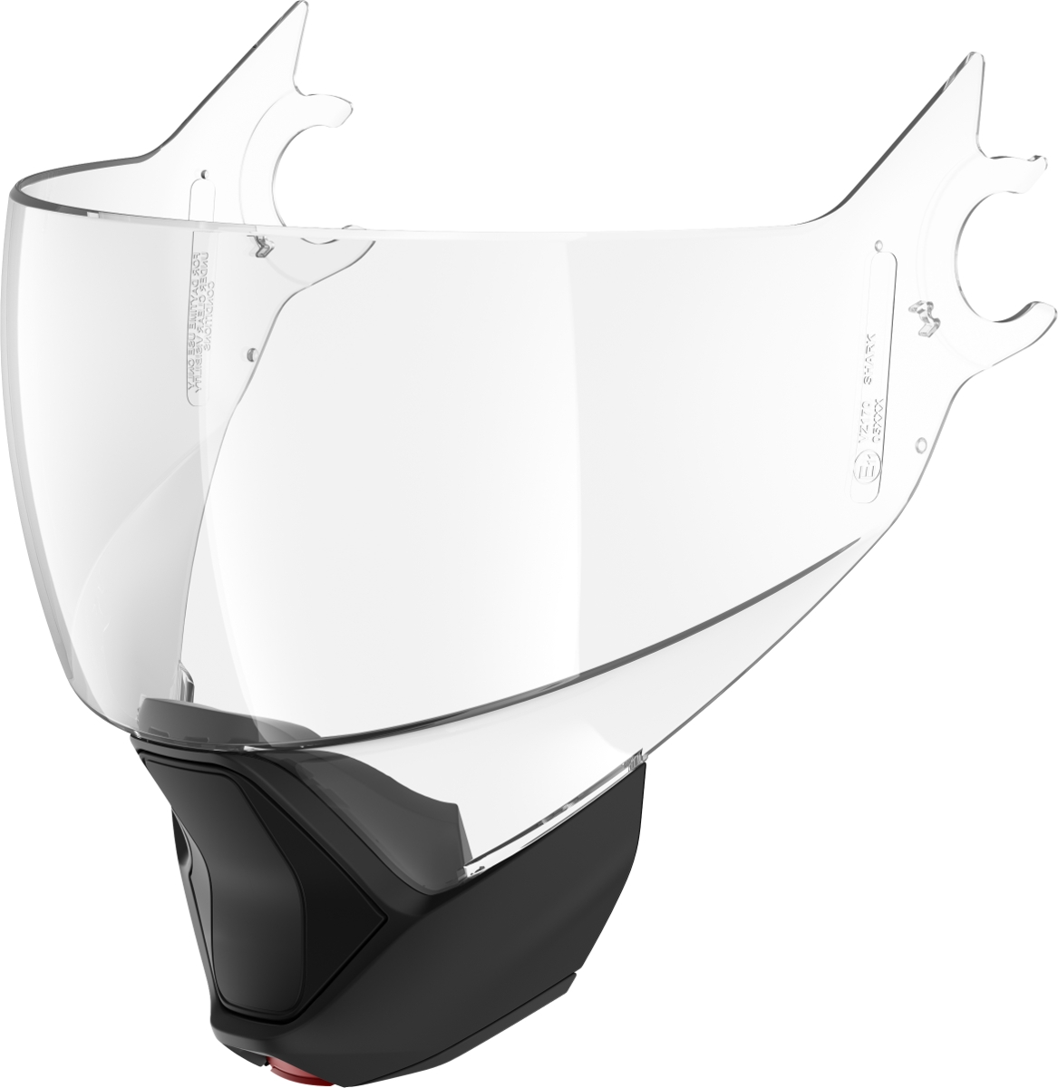 SHARK Vizier VZ170 AS/AF (anti-damp) Helder, Vizieren en Pinlocks, Mat zwart KMA