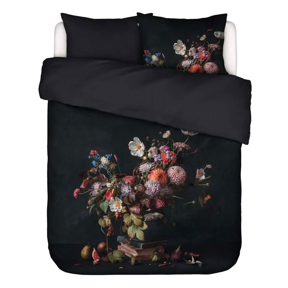 Essenza Dekbedovertrek Bouquet Anthracite Tweepersoons