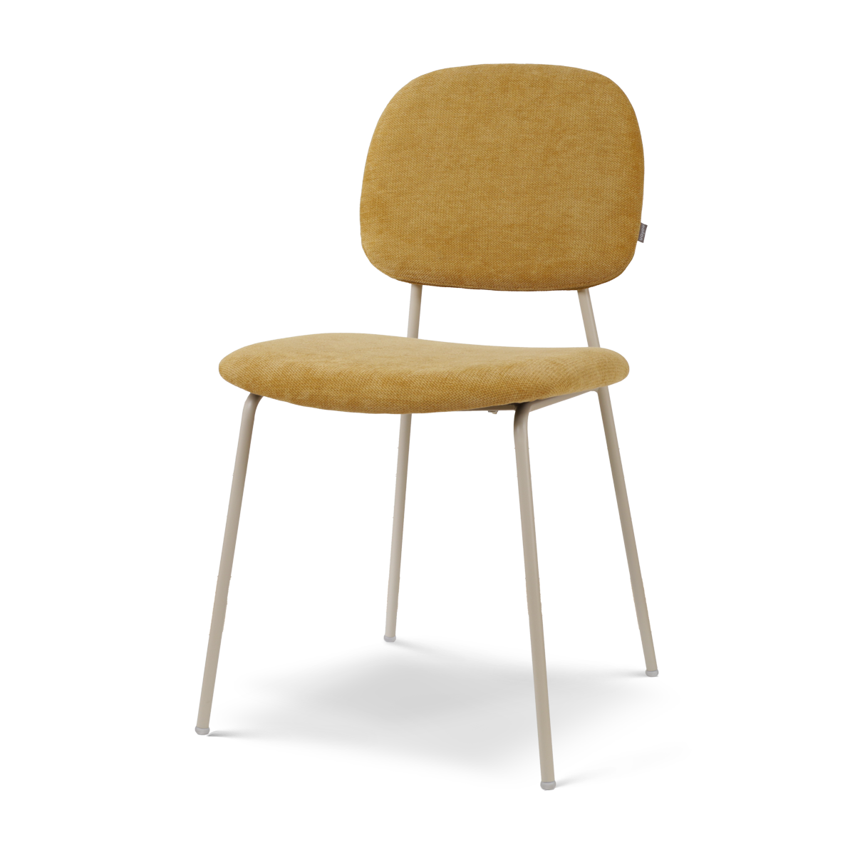Nolon Jasmijn eetkamerstoel warm oker - grijsbeige onderstel
