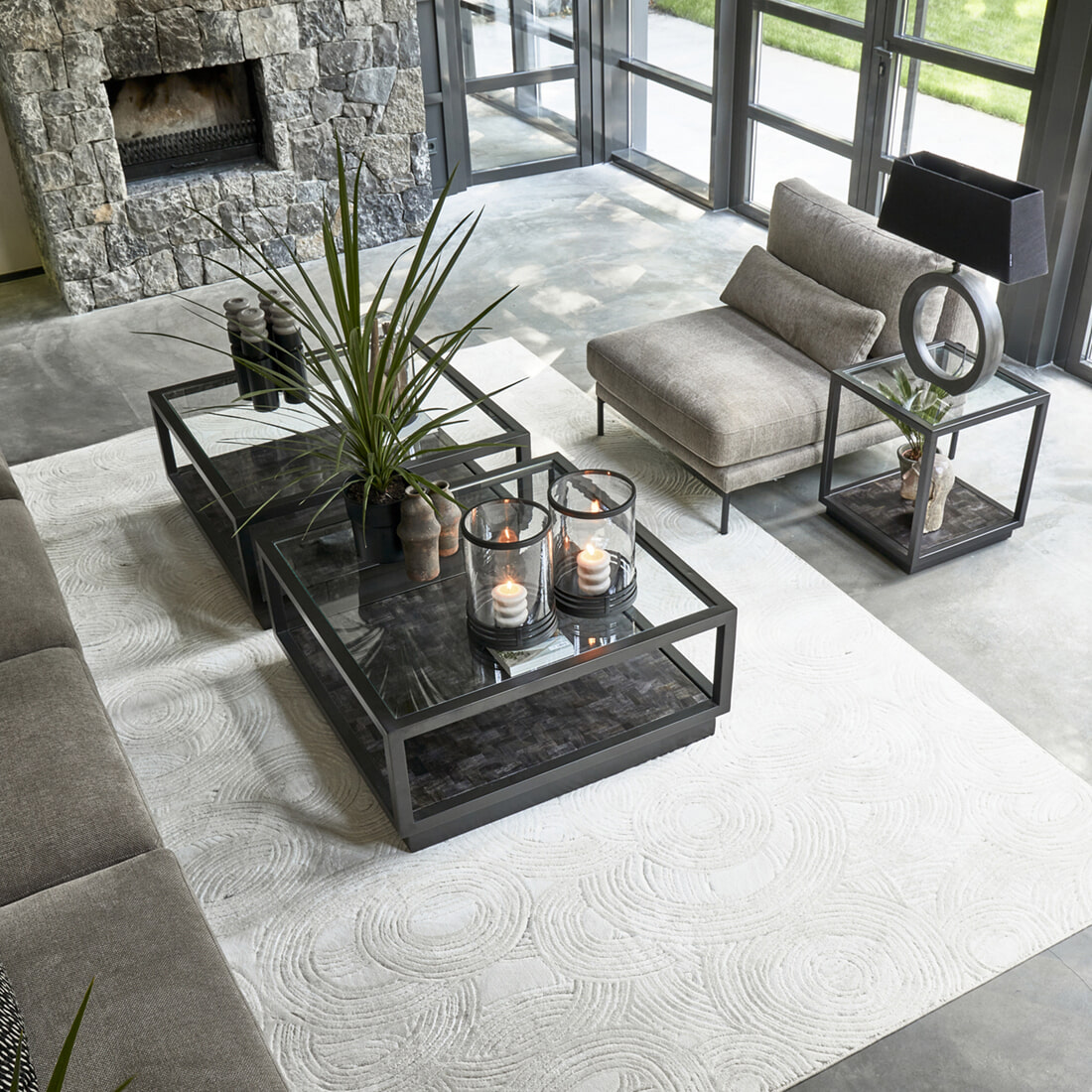 Rivièra Maison Vloerkleed Delfina 280 x 390cm - Crème
