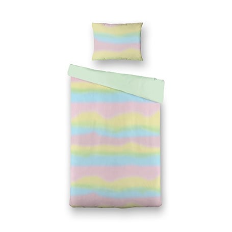 Luna Bedding Dekbedovertrek Teddy Fleece Tie Dye Eenpersoons (140x200 Cm) Meerkleurig Microvezel Patroon  - Overtrek - 140x200 Cm (Eenpersoons) - - 