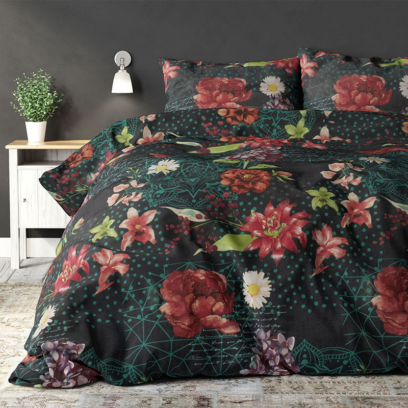 Sleeptime Elegance Dekbedovertrek Lucian Tweepersoons (200x200 Cm) Meerkleurig Polyesterkatoen  - Overtrek - 200x200 Cm (Tweepersoons) - - 