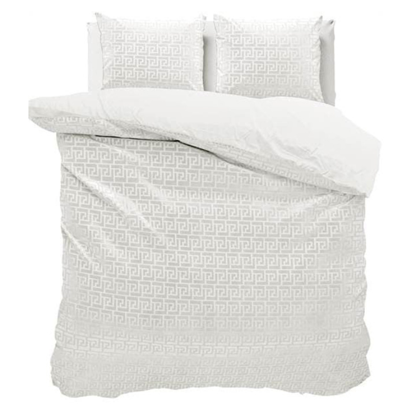 Sleeptime Dekbedovertrek Embossed Velvet Fashion Eenpersoons (140x200 Cm) Grijs Microvezel  - Overtrek - 140x200 Cm (Eenpersoons) -  - 