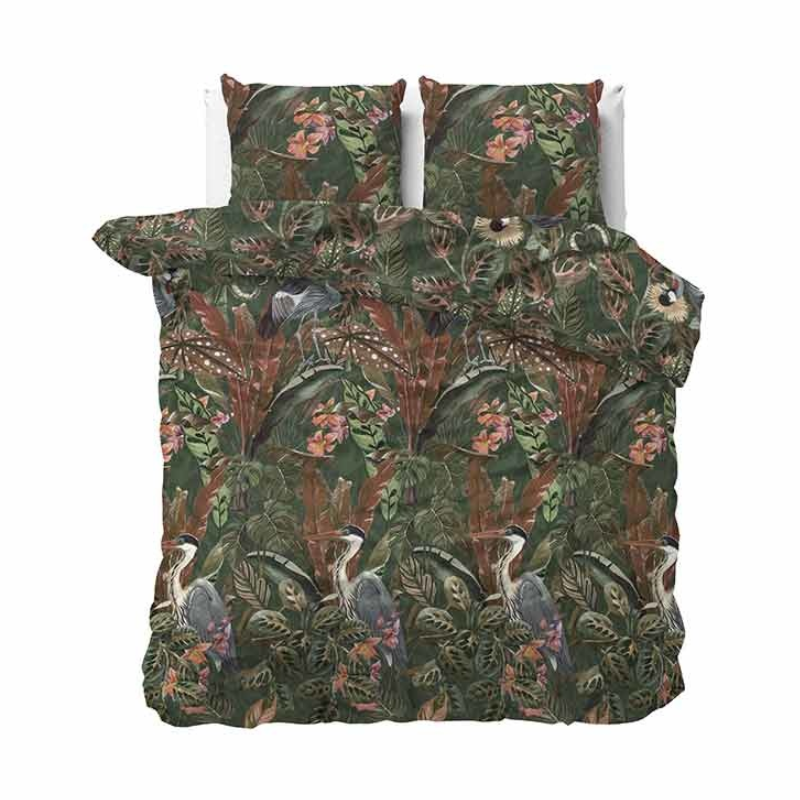 Manilla Dekbedovertrek Velvet Lotus Tweepersoons (200x200 Cm) Meerkleurig Microvezel Natuur & Bloemen  - Overtrek - 200x200 Cm (Tweepersoons) - - 