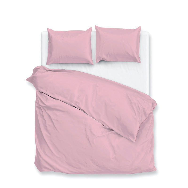 Zo!Home Dekbedovertrek PercaleKatoen Roze Eenpersoons (140x200 Cm) Roze Percale Katoen Effen  - Overtrek - 140x200 Cm (Eenpersoons) -  - 