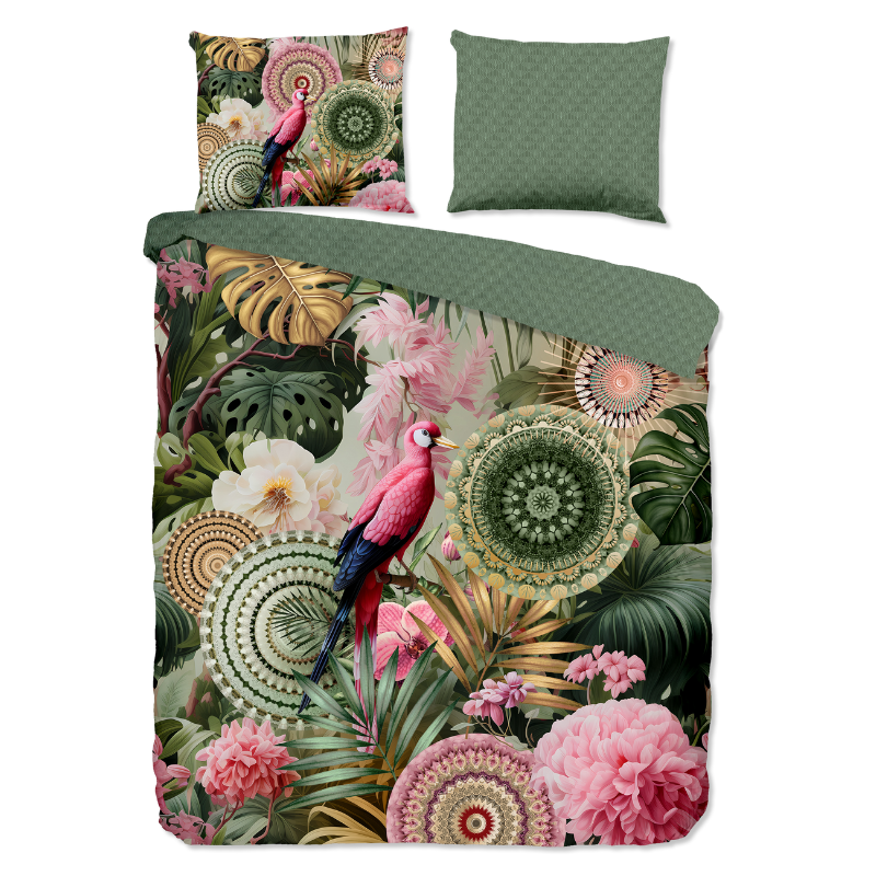 HIP Dekbedovertrek Katoen Satijn Palay Eenpersoons (140x200 Cm) Katoen Satijn  - Overtrek - 140x200 Cm (Eenpersoons) -  - 