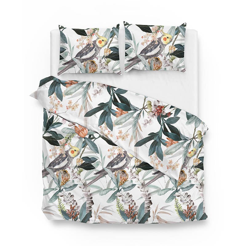 Zo!Home Dekbedovertrek Katoen Kendal LitsJumeaux (240x220 Cm) Wit Katoen Natuur  - Overtrek - 240x220 Cm (Lits-Jumeaux) -  - 