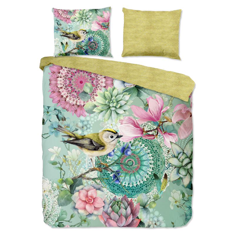 HIP Dekbedovertrek Katoen Satijn Xabine LitsJumeaux (240x220 Cm) Katoen Satijn  - Overtrek - 240x220 Cm (Lits-Jumeaux) -  - 