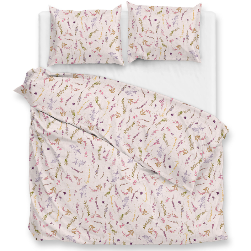 Zo!Home Dekbedovertrek Percale Katoen Paco LitsJumeaux XL (260x200 Cm) Roze Katoen  - Overtrek - 260x200 Cm (Lits-Jumeaux XL) -  - 