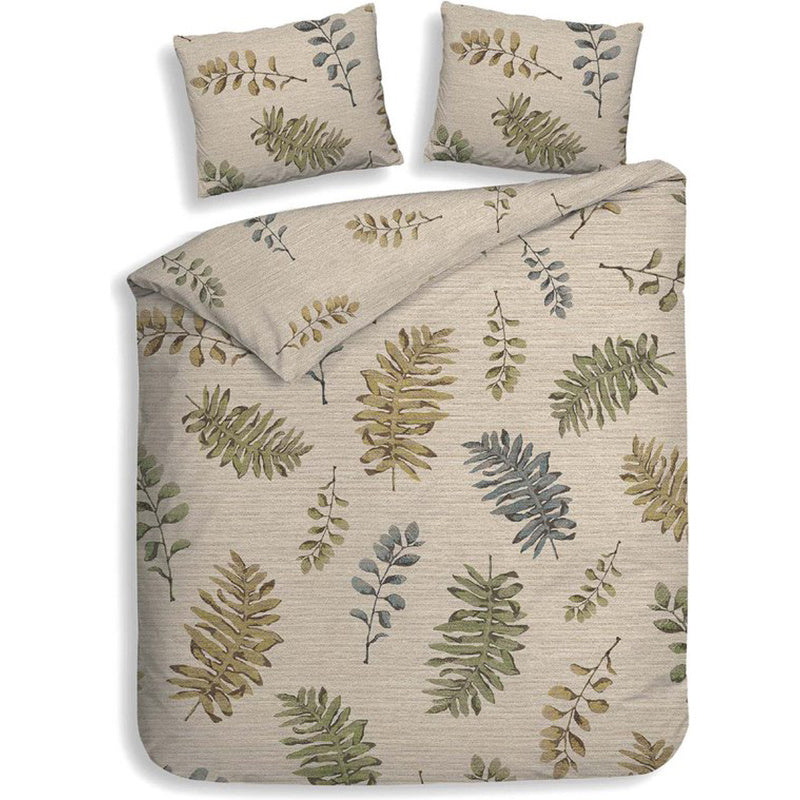Heckett Lane Dekbedovertrek Katoen Listi LitsJumeaux (240x220 Cm) Beige Katoen Natuur  - Overtrek - 240x220 Cm (Lits-Jumeaux) -  - 