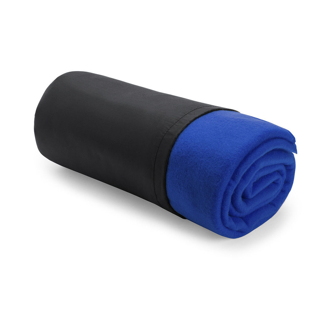 Merkloos Warme Polar Fleece deken/plaid - Set van 2x stuks - blauw - 120 x 150 cm - Woondekens/bankdekens - o -