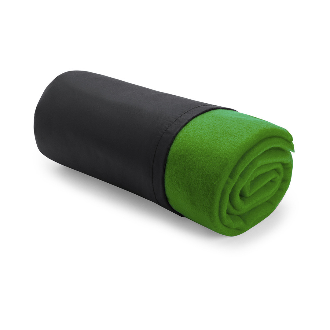 Merkloos Warme Polar Fleece deken/plaid - Set van 5x stuks - groen - 120 x 150 cm - Woondekens/banddekens - I -