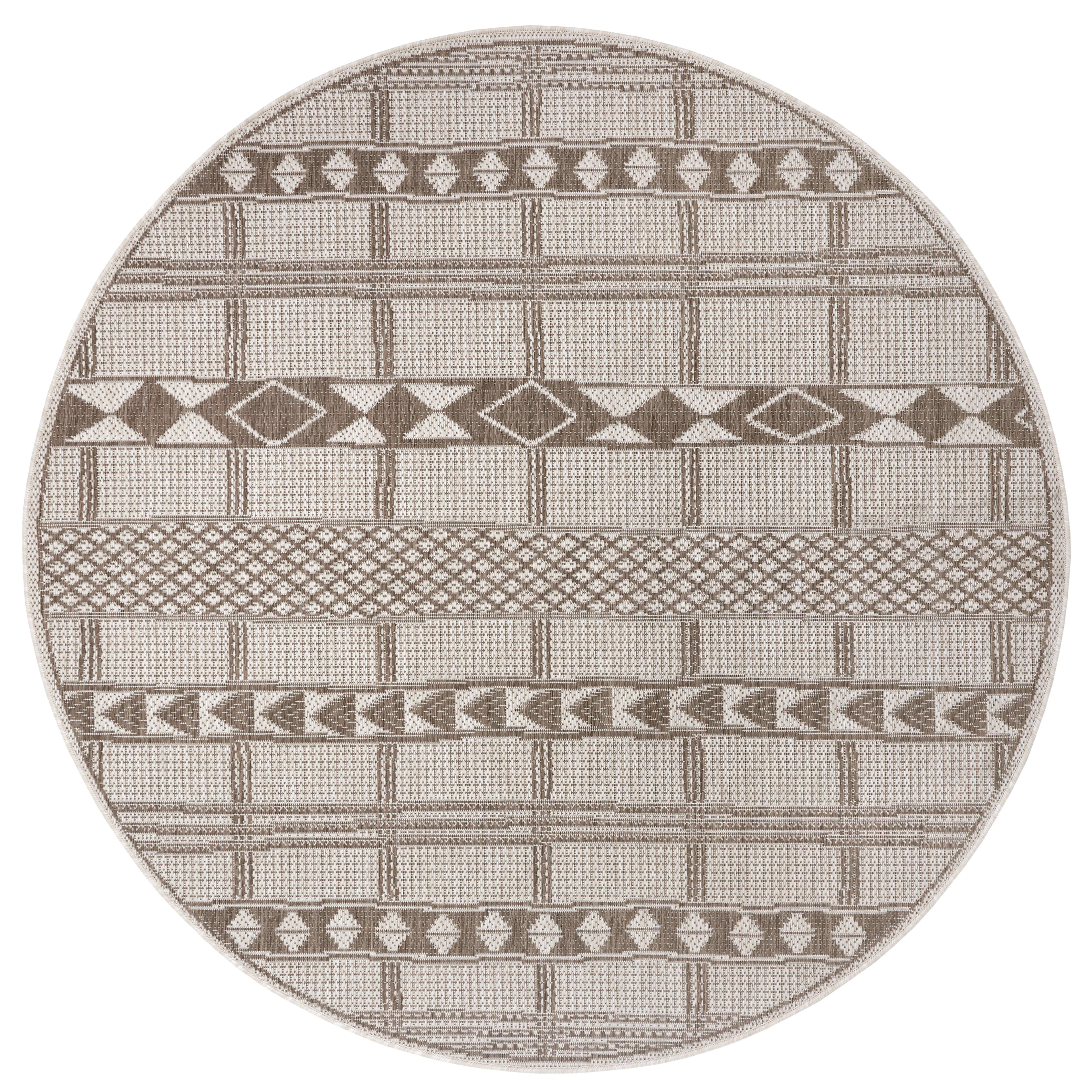 Cozyhouse Vloerkleed Nelly rond in- & outdoor | 