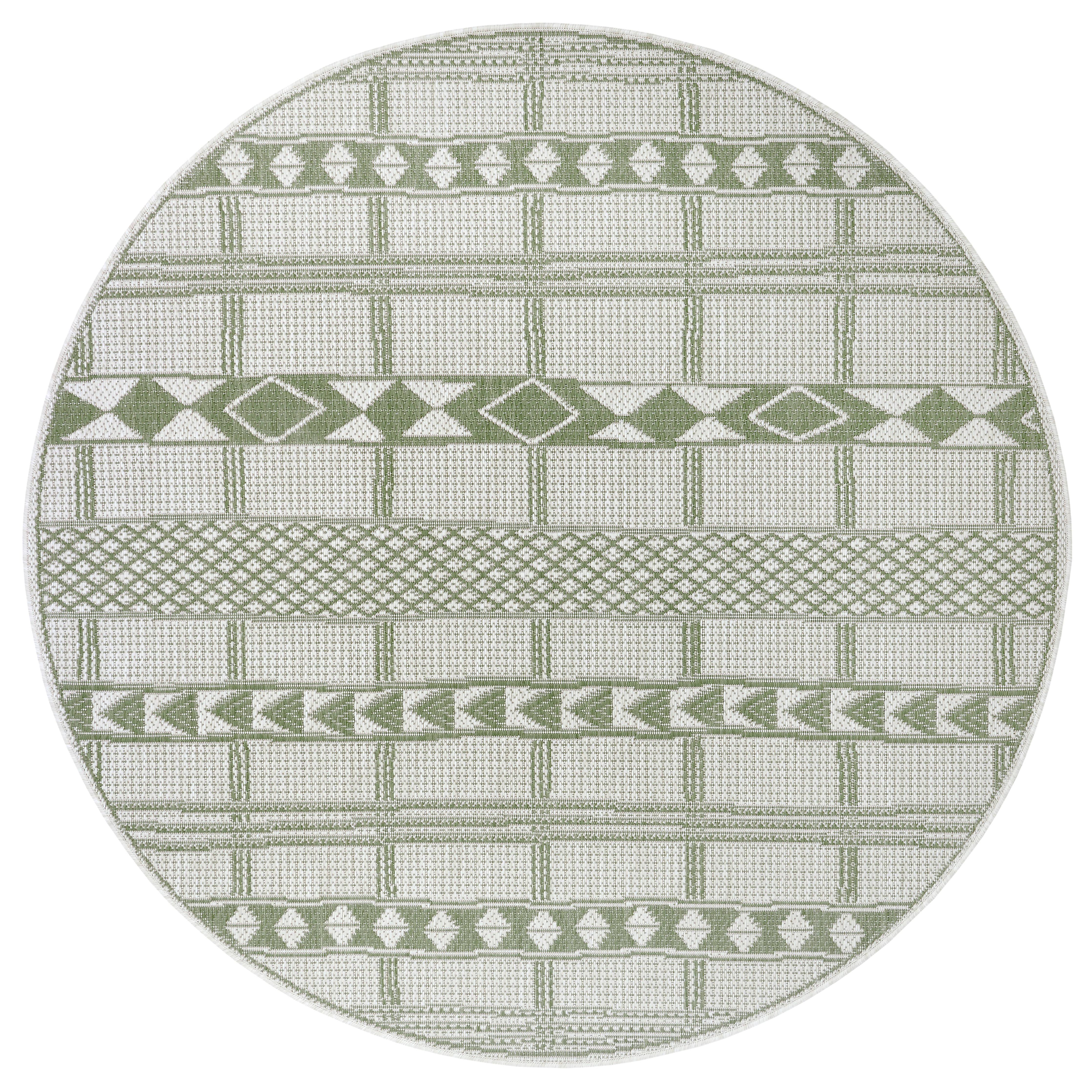 Cozyhouse Vloerkleed Martha rond in- & outdoor | 