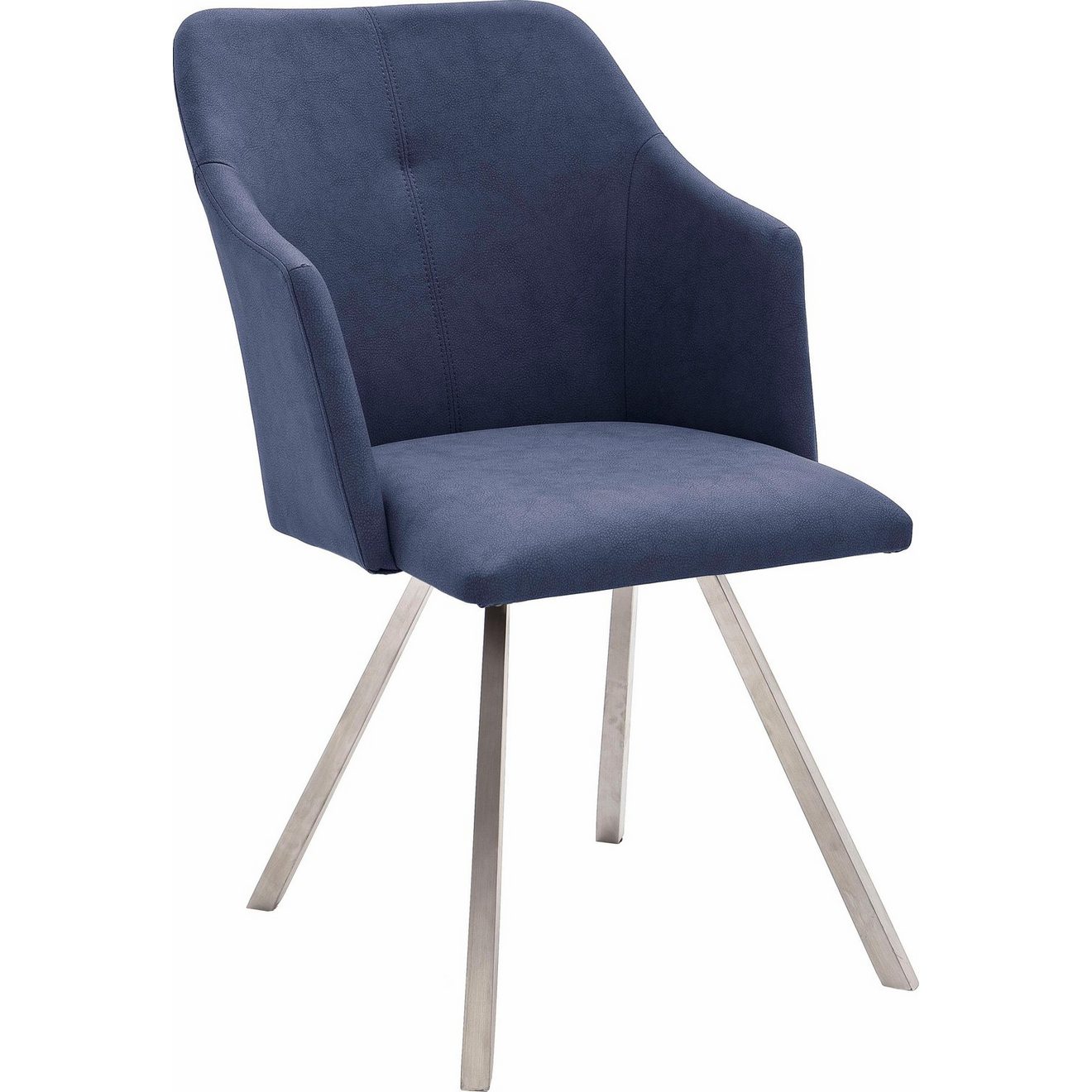 MCA furniture Eetkamerstoel Madita 4 voet stoel B-hoekig Stoel belastbaar tot max. 140 kg (2 stuks)
