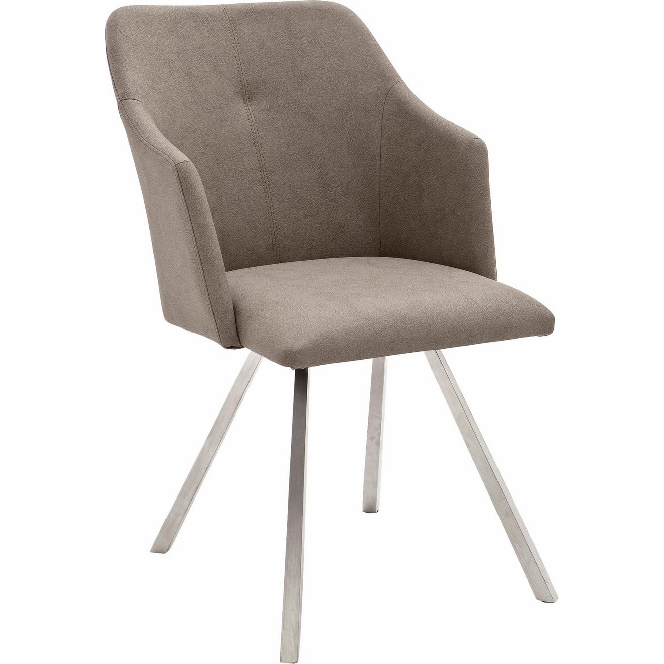 MCA furniture Eetkamerstoel Madita 4 voet stoel B-hoekig Stoel belastbaar tot max. 140 kg (2 stuks)