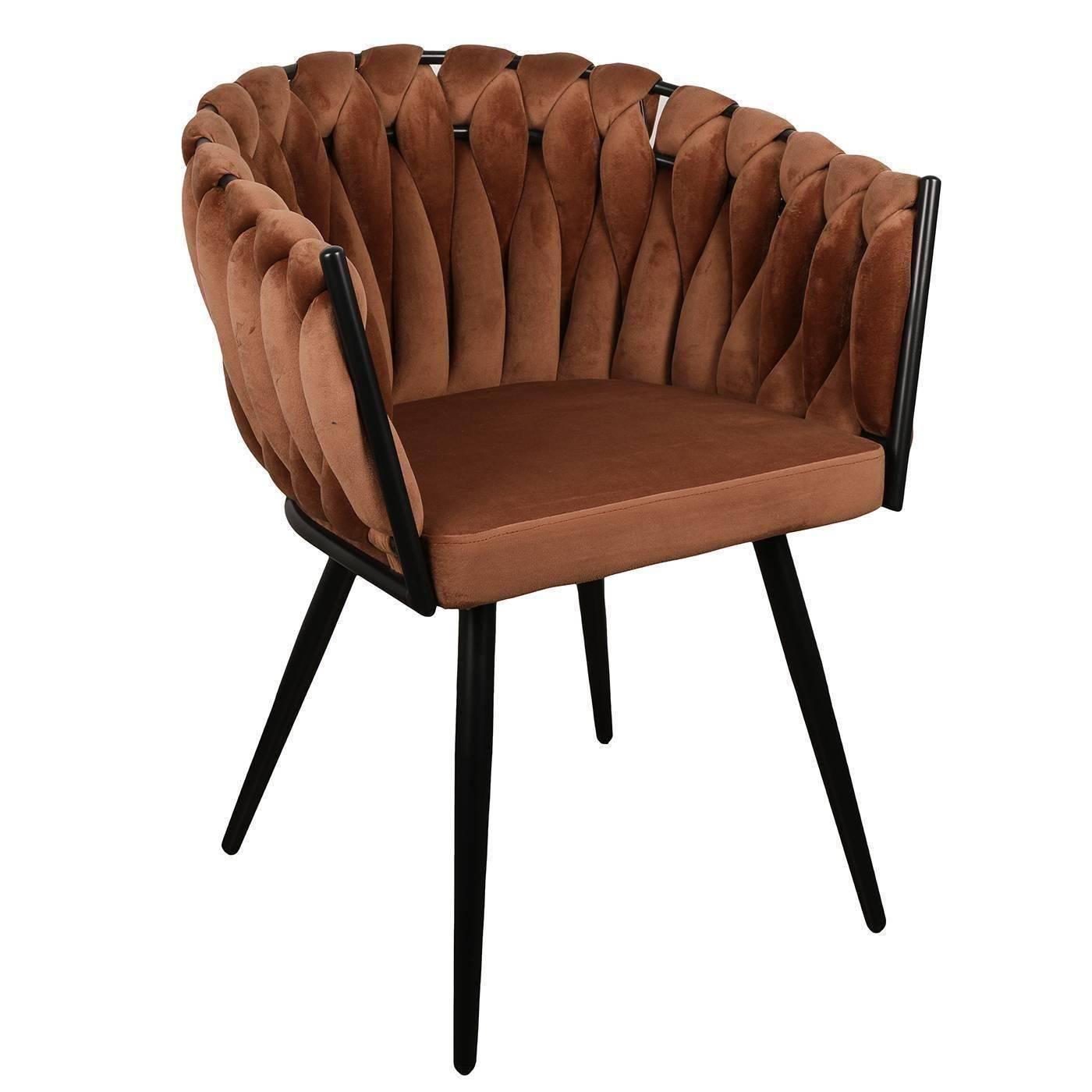 Polewolf Eetkamerstoel Knot velvet | 