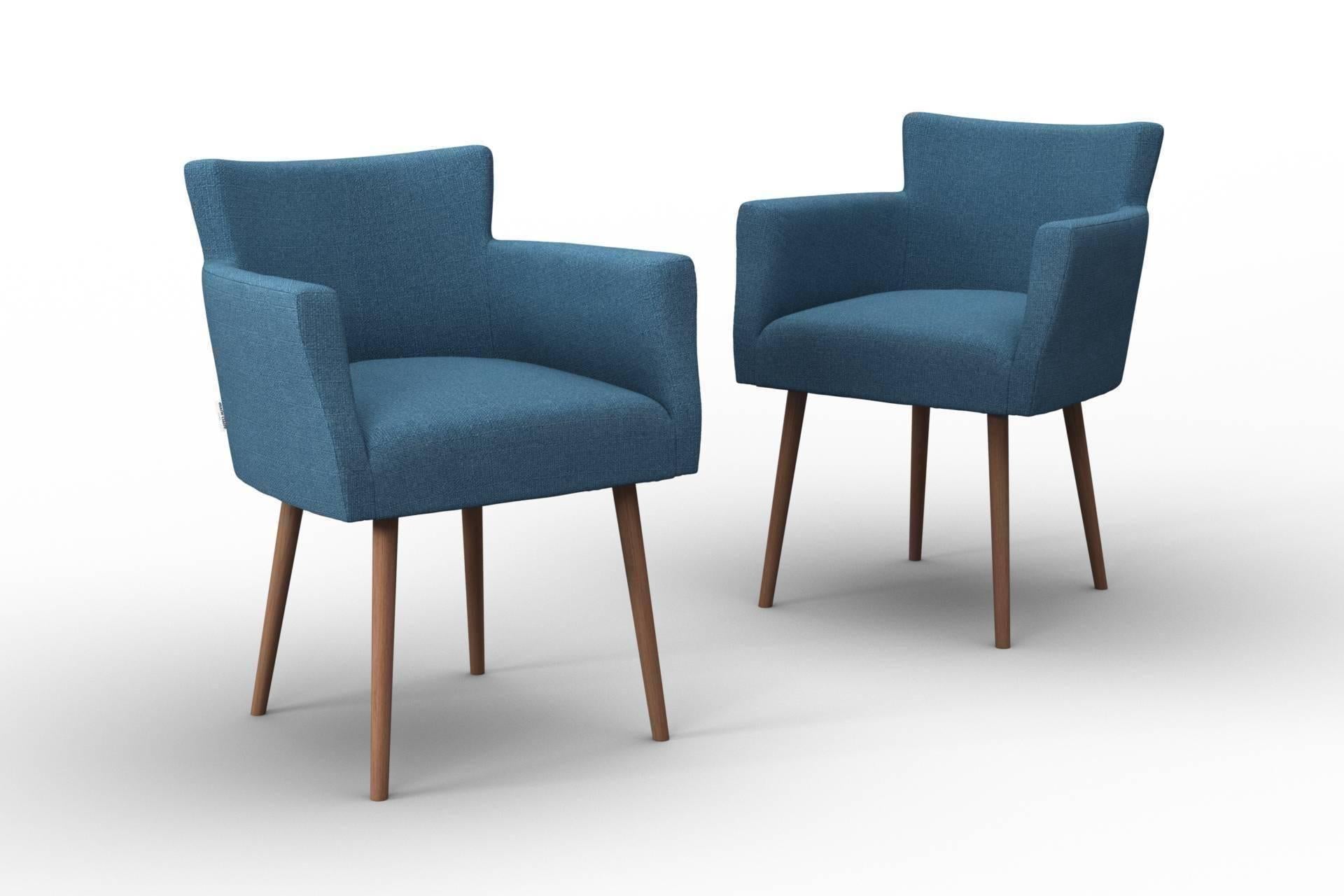 NADUVI Collection Set van 2 eetkamerstoelen Billie linnen | 