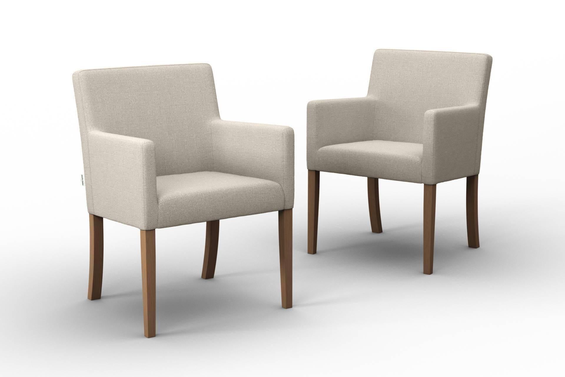 NADUVI Collection Set van 2 eetkamerstoelen Escape linnen | 