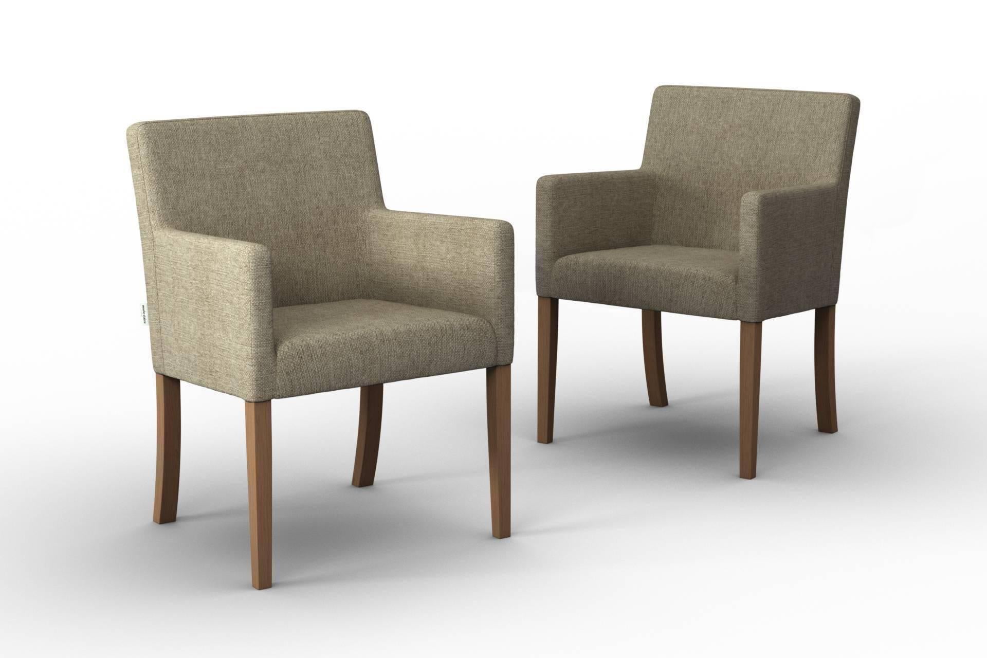 NADUVI Collection Set van 2 eetkamerstoelen Escape linnen | 