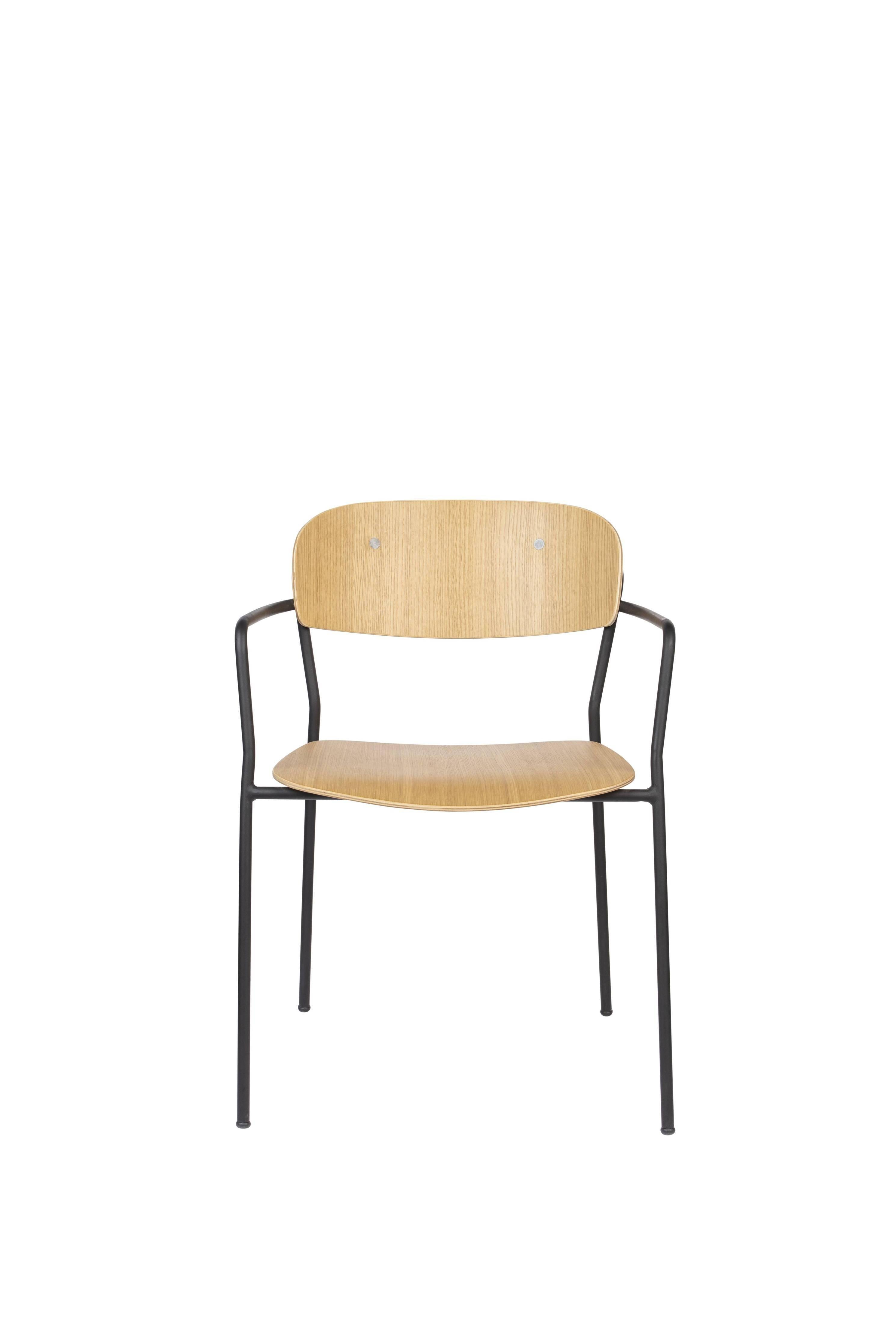 Feliz Lifestyle Set van 2 eetkamerstoelen Alina wood met armleuning | 