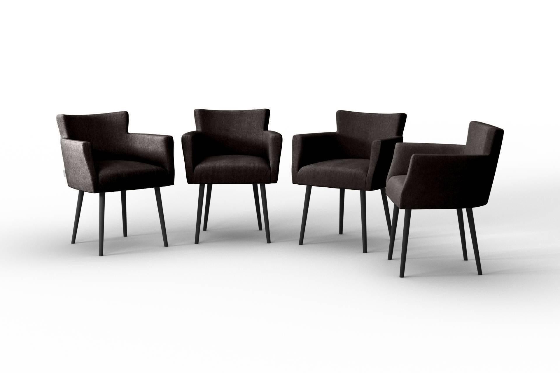 NADUVI Collection Set van 4 eetkamerstoelen Billie linnen | 