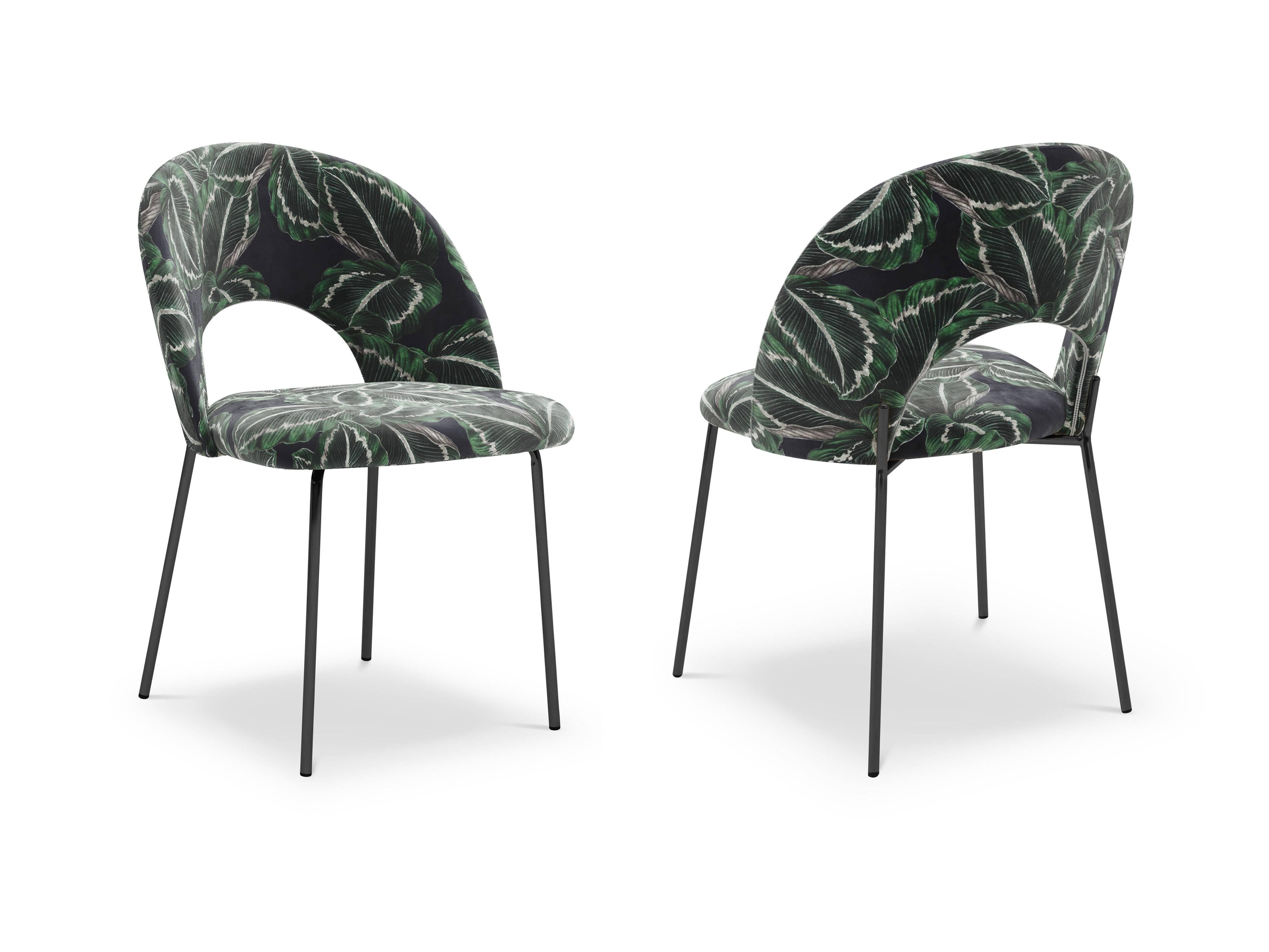 CXL by Christian Lacroix Set van 2 eetkamerstoelen Lotus velvet | 
