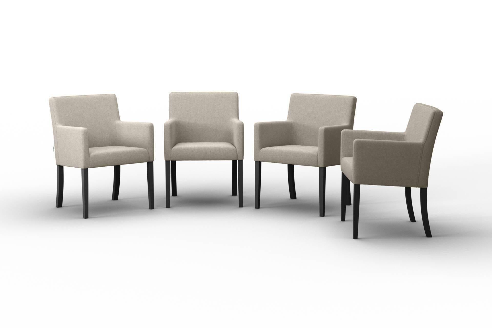 NADUVI Collection Set van 4 eetkamerstoelen Escape linnen | 