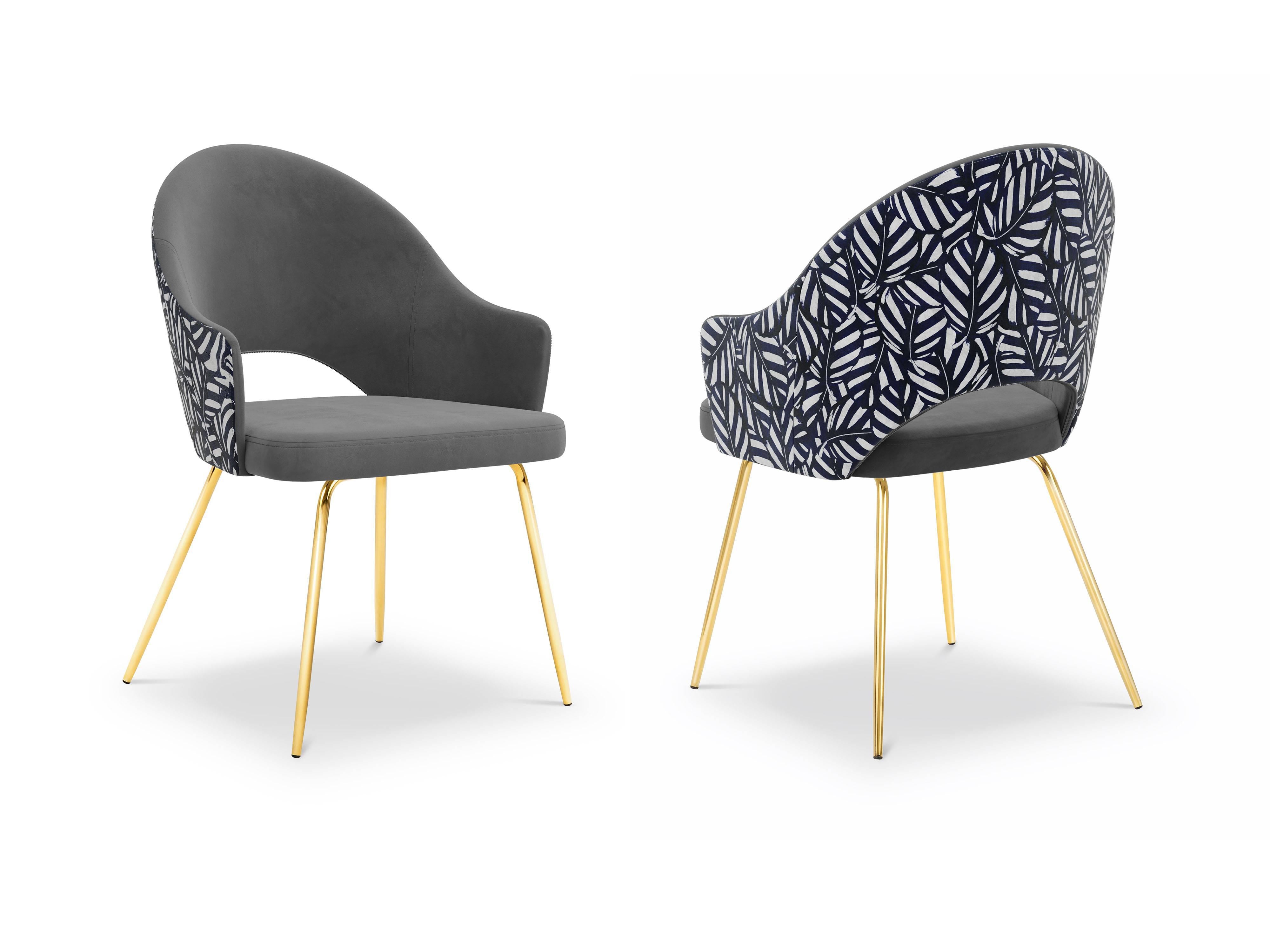 CXL by Christian Lacroix Set van 2 eetkamerstoelen Lys velvet | 