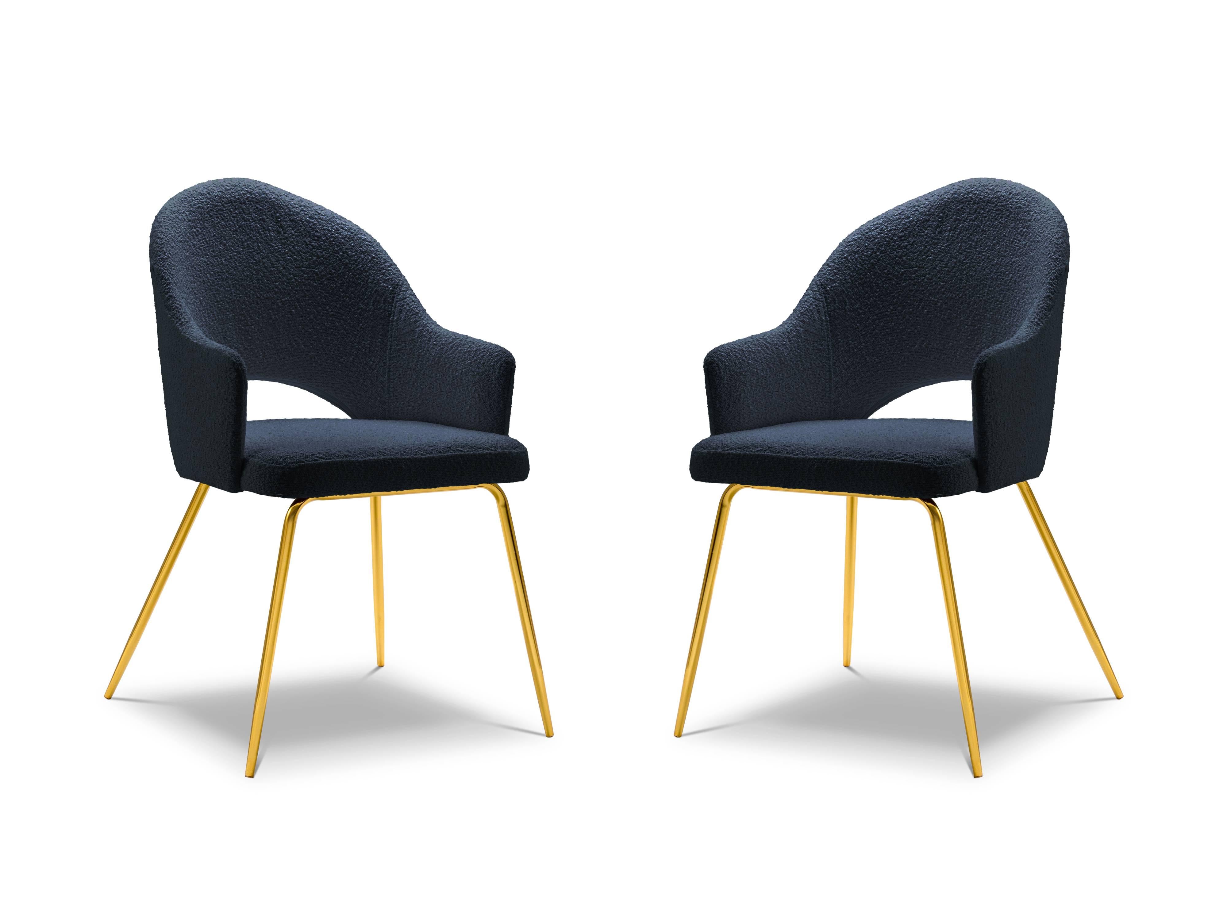 CXL by Christian Lacroix Set van 2 eetkamerstoelen Lyn bouclé | 