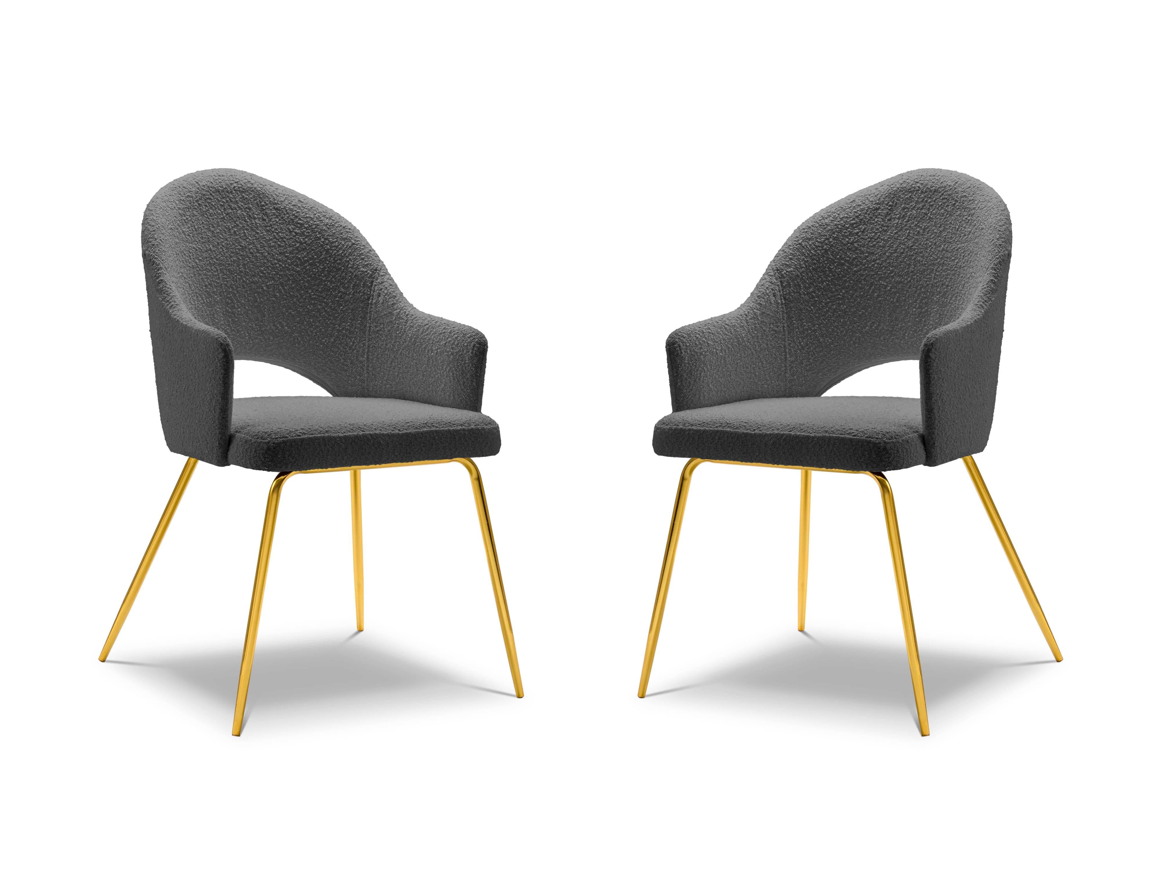 CXL by Christian Lacroix Set van 2 eetkamerstoelen Lyn bouclé | 