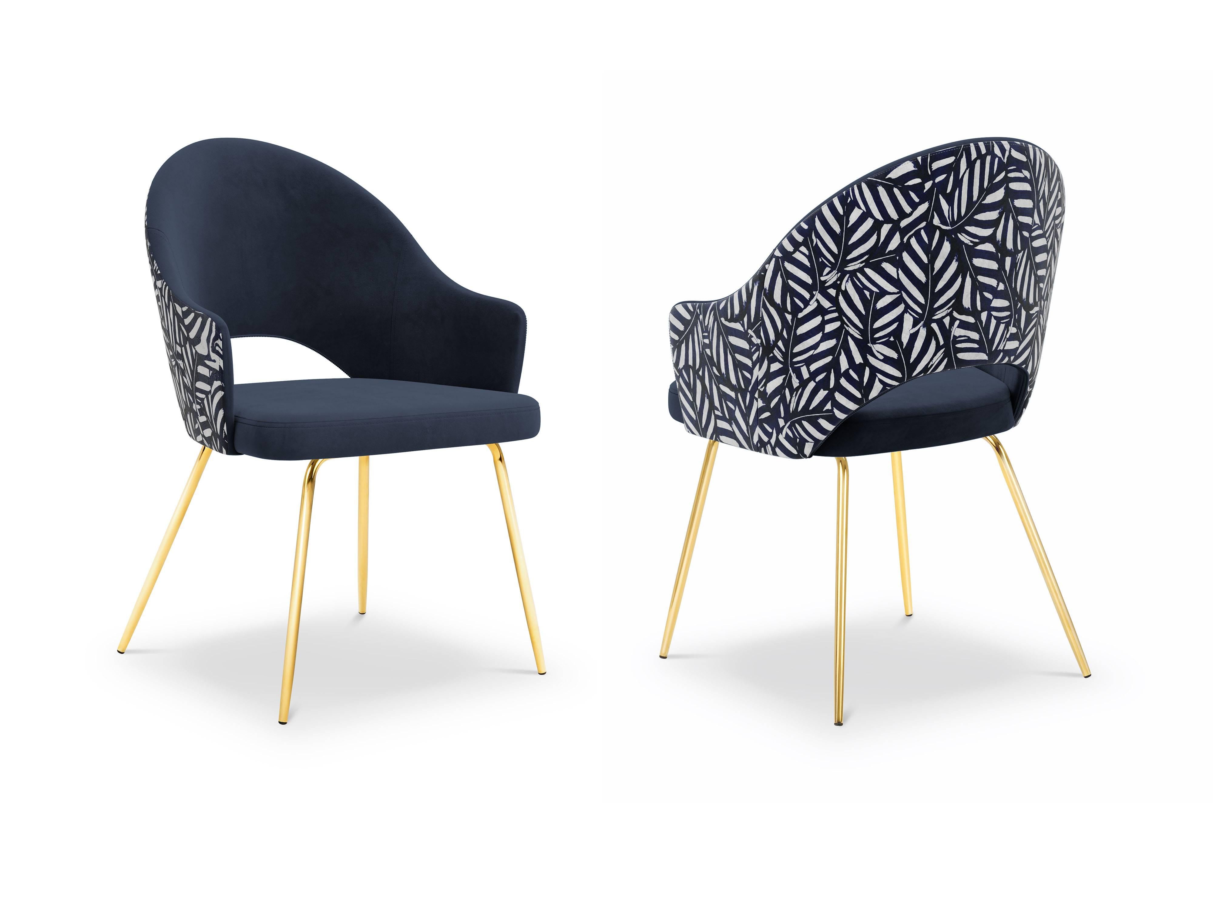 CXL by Christian Lacroix Set van 2 eetkamerstoelen Lys velvet | 