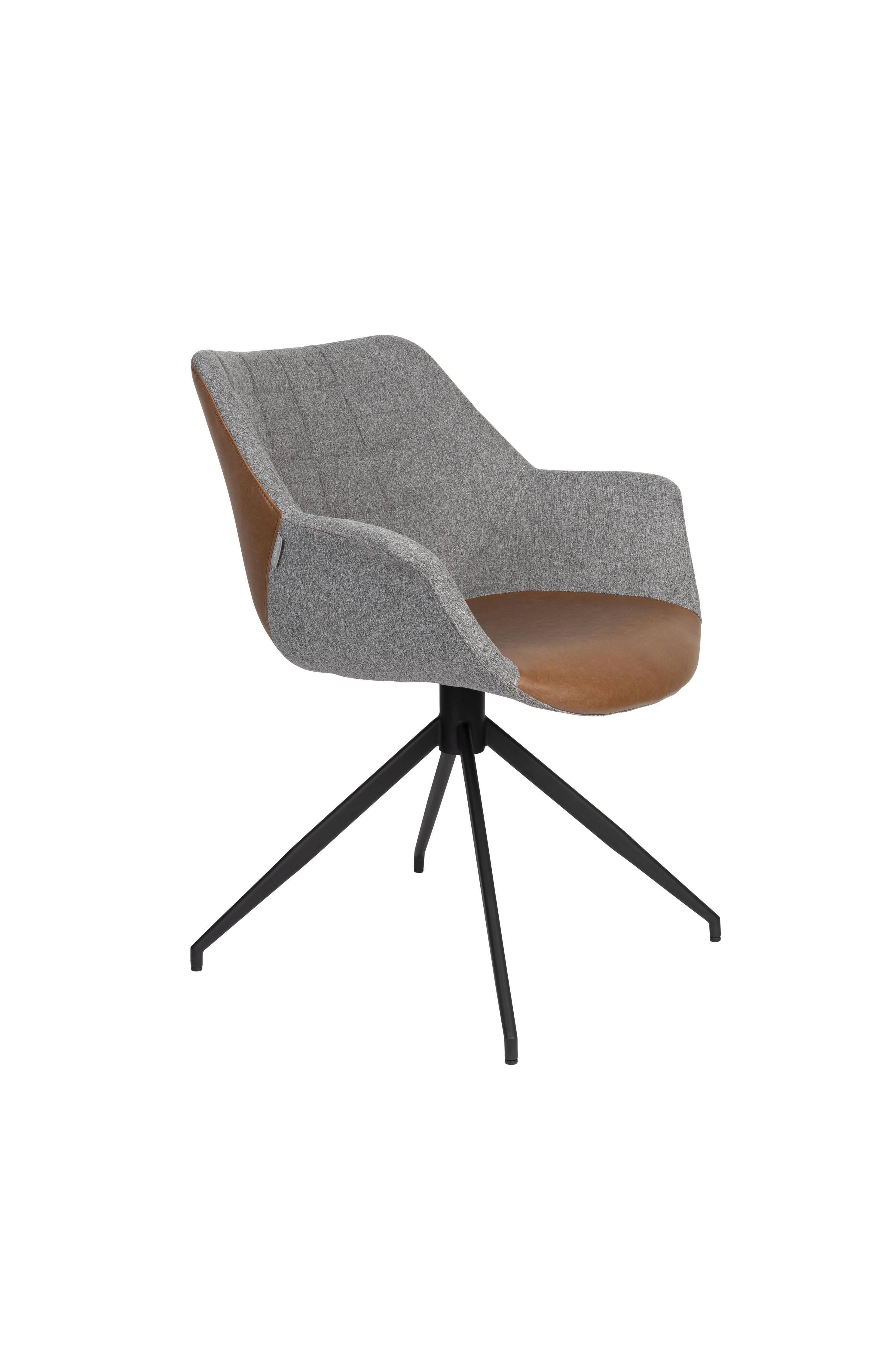 Zuiver Set van 2 eetkamerstoelen Doulton draaibaar | 