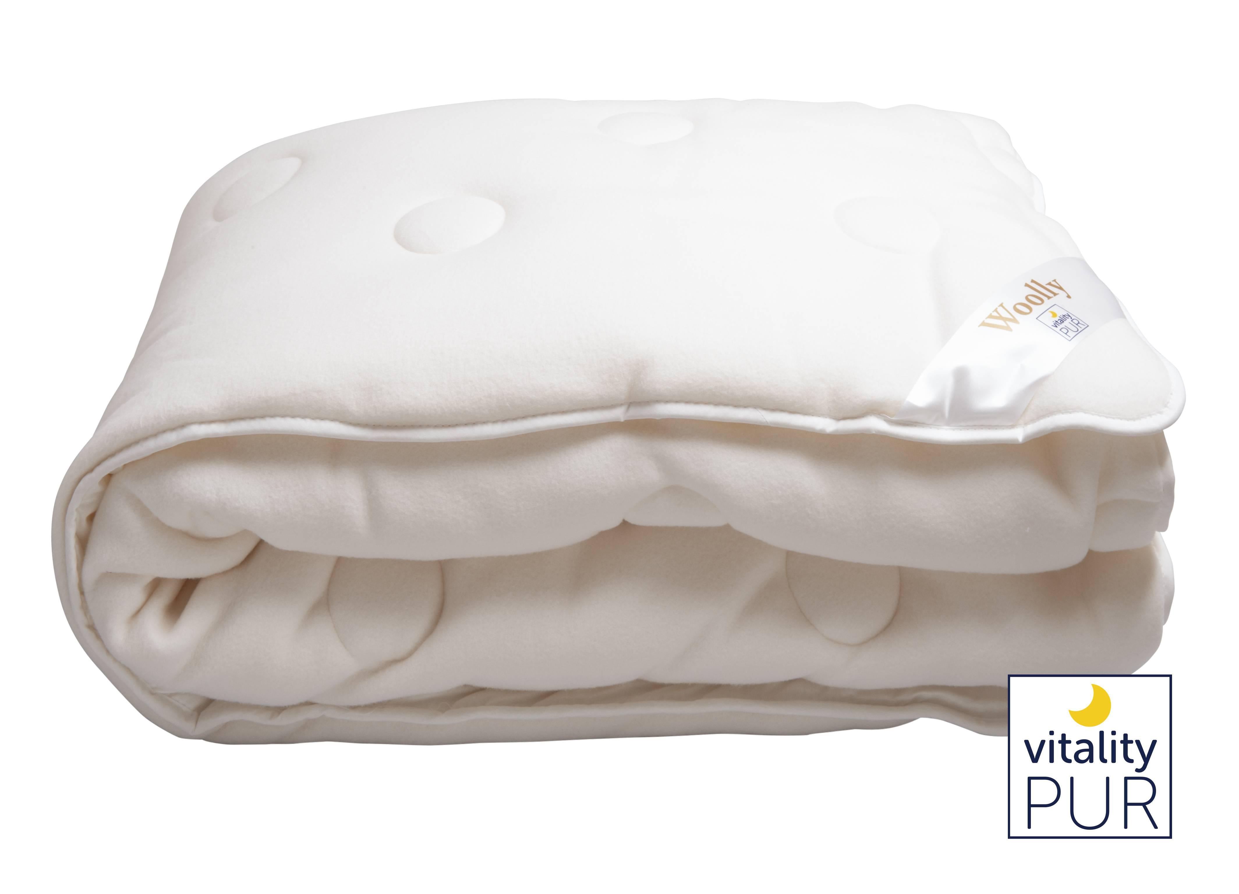 Vitality Pur 4-seizoenen dekbed met hoofdkussen Woolly | 
