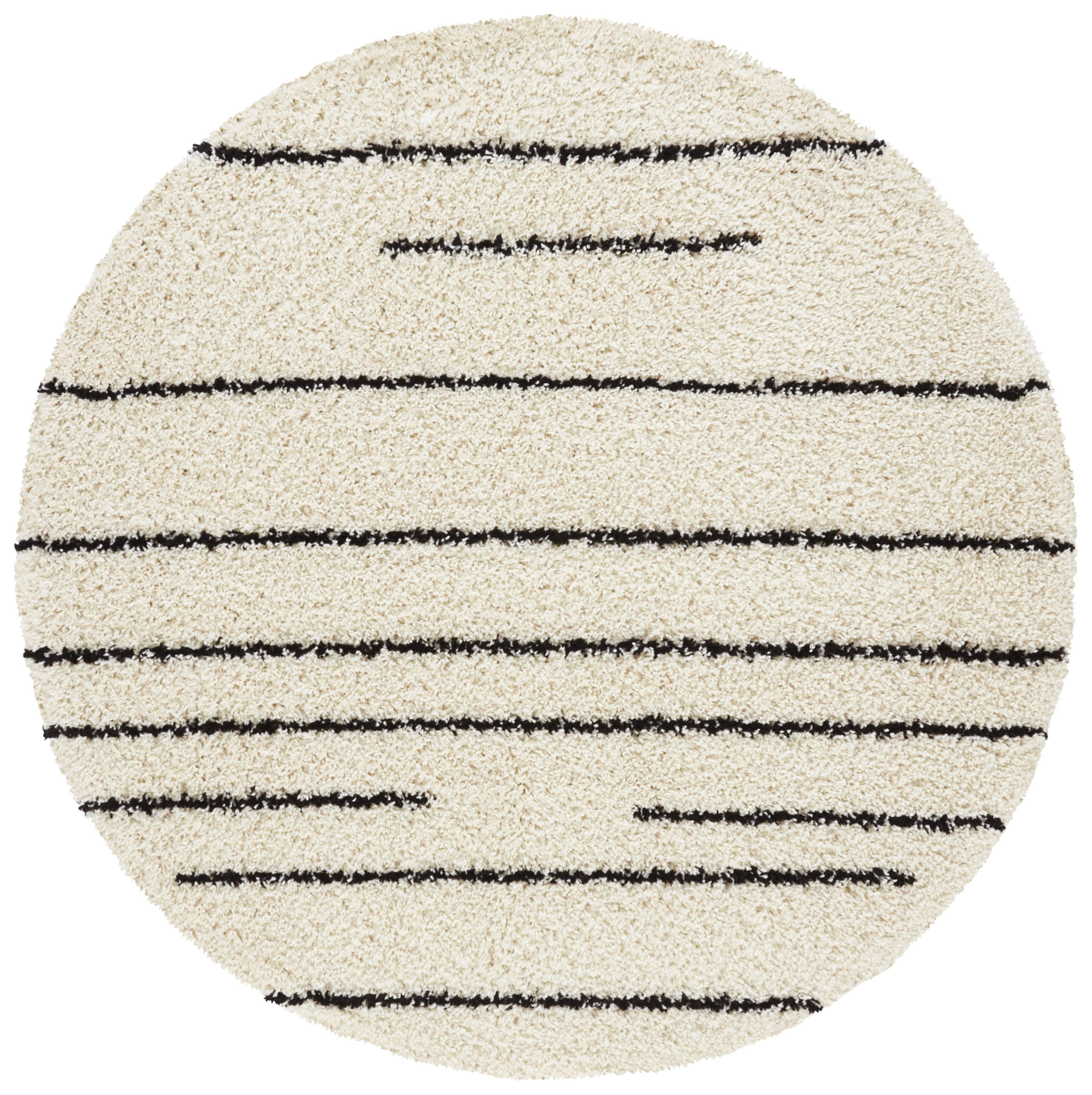 Cozyhouse Vloerkleed Fanny hoogpolig rond | 