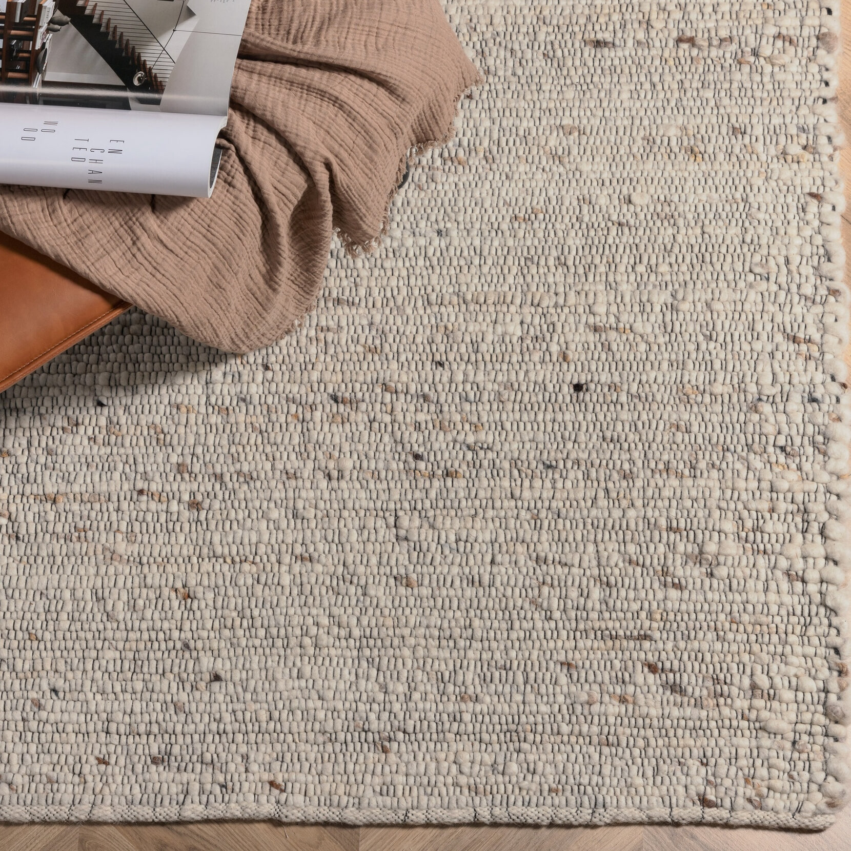 Nohr Vloerkleed Quintell Wol, 200 x 300cm - Beige
