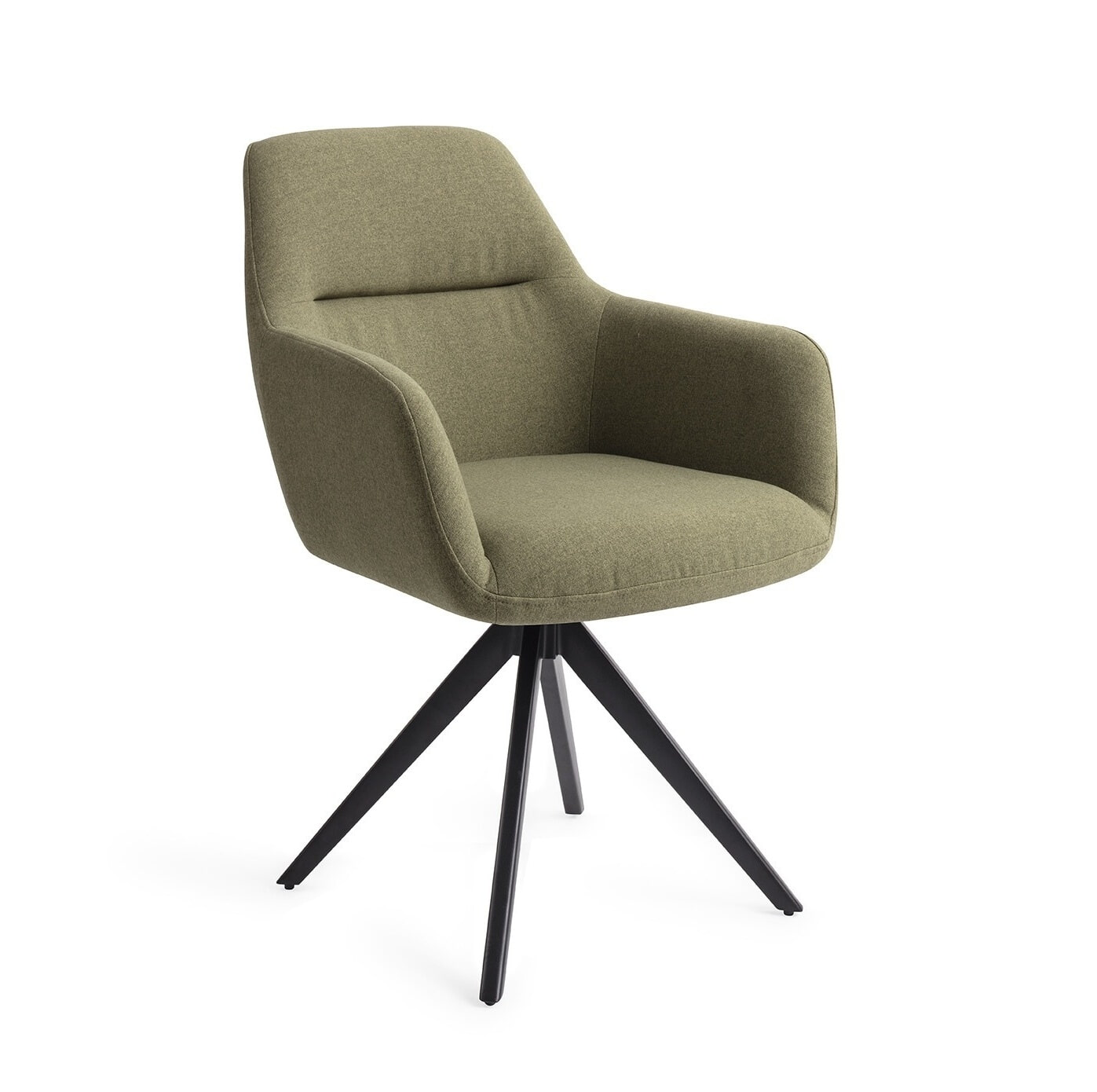 Jesper Home Eetkamerstoel Kinko Turn Black, Draaibaar - Green Hunter