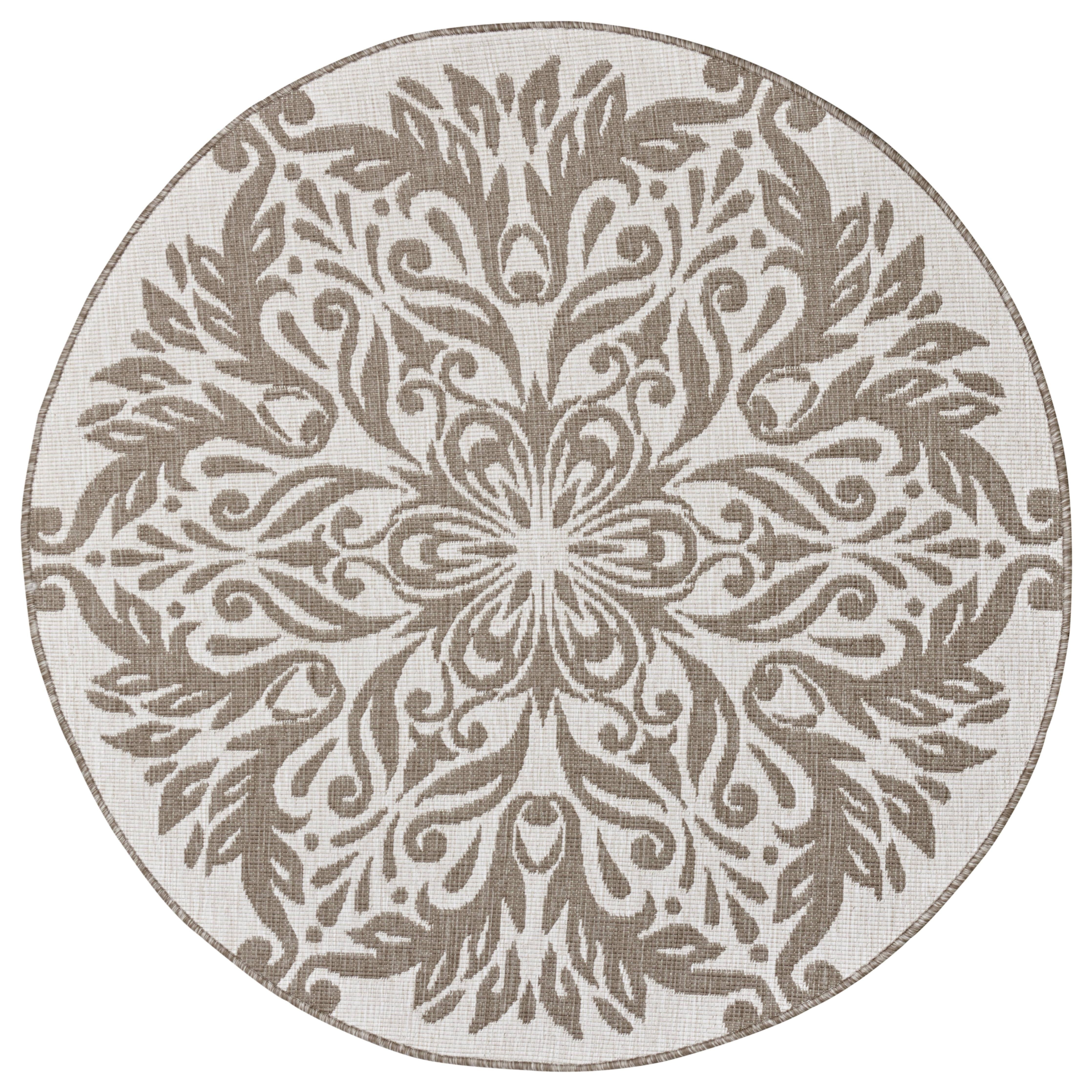 Northrugs Vloerkleed Madrid rond in- & outdoor | 