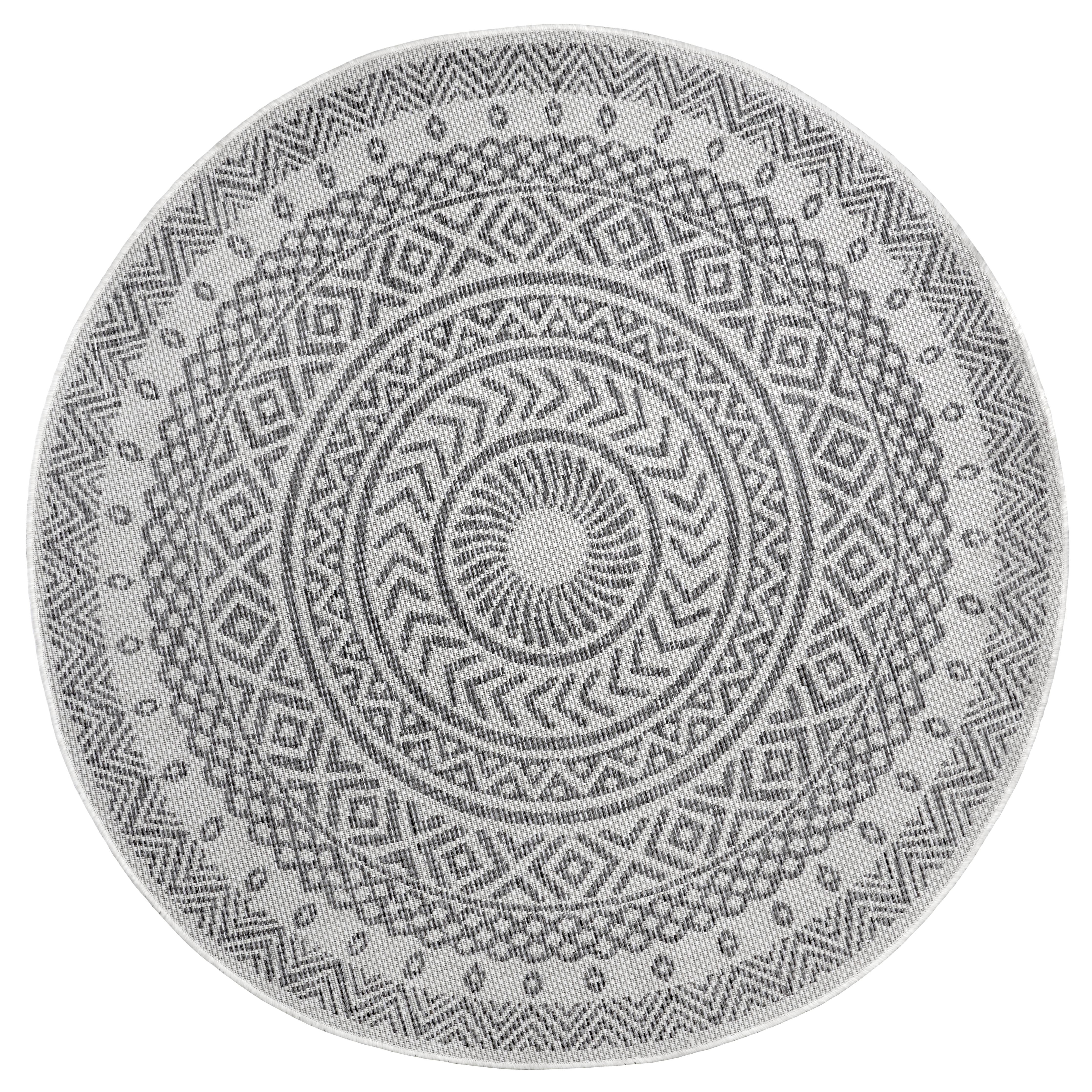 Northrugs Vloerkleed Giro rond in- & outdoor | 