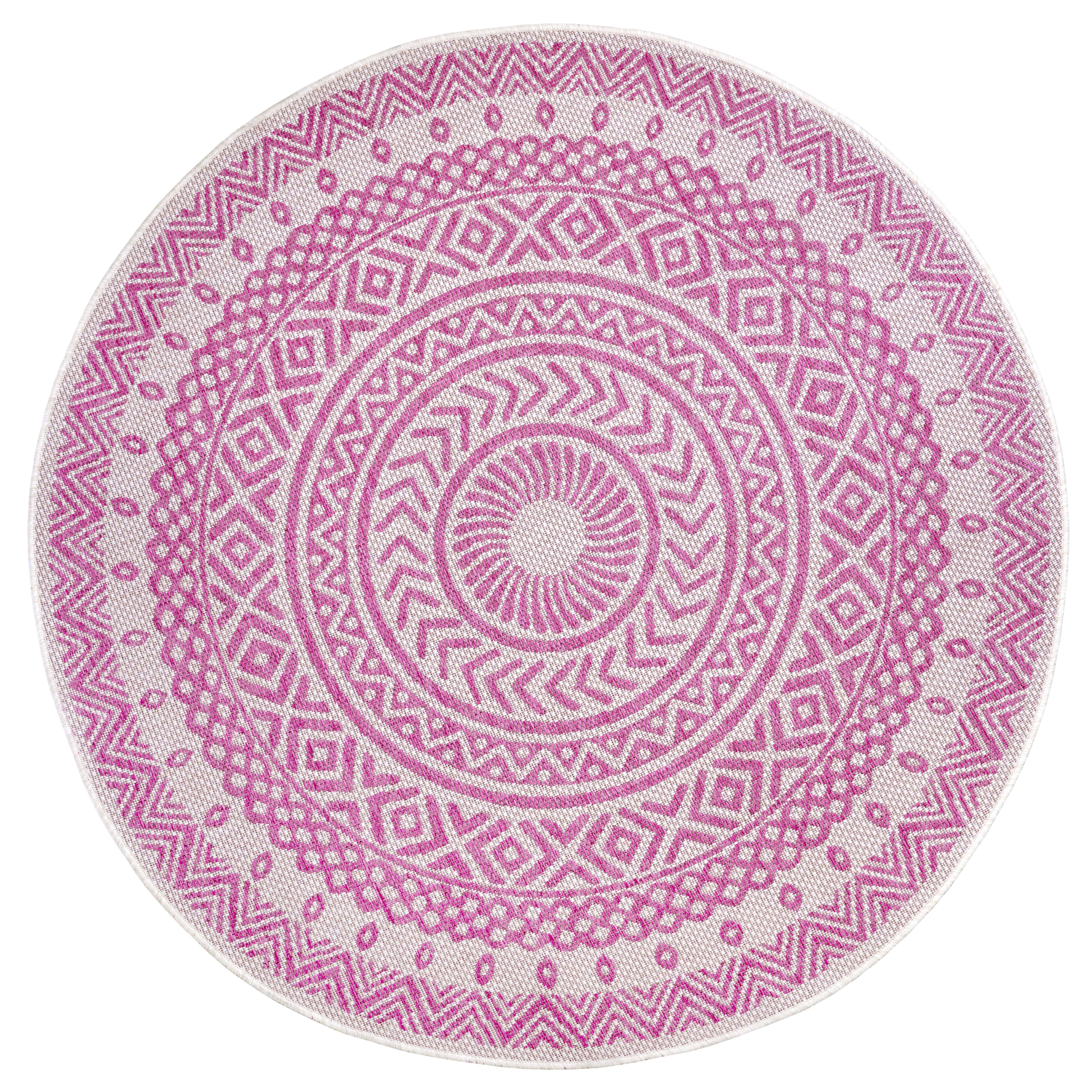 Northrugs Vloerkleed Giro rond in- & outdoor | 