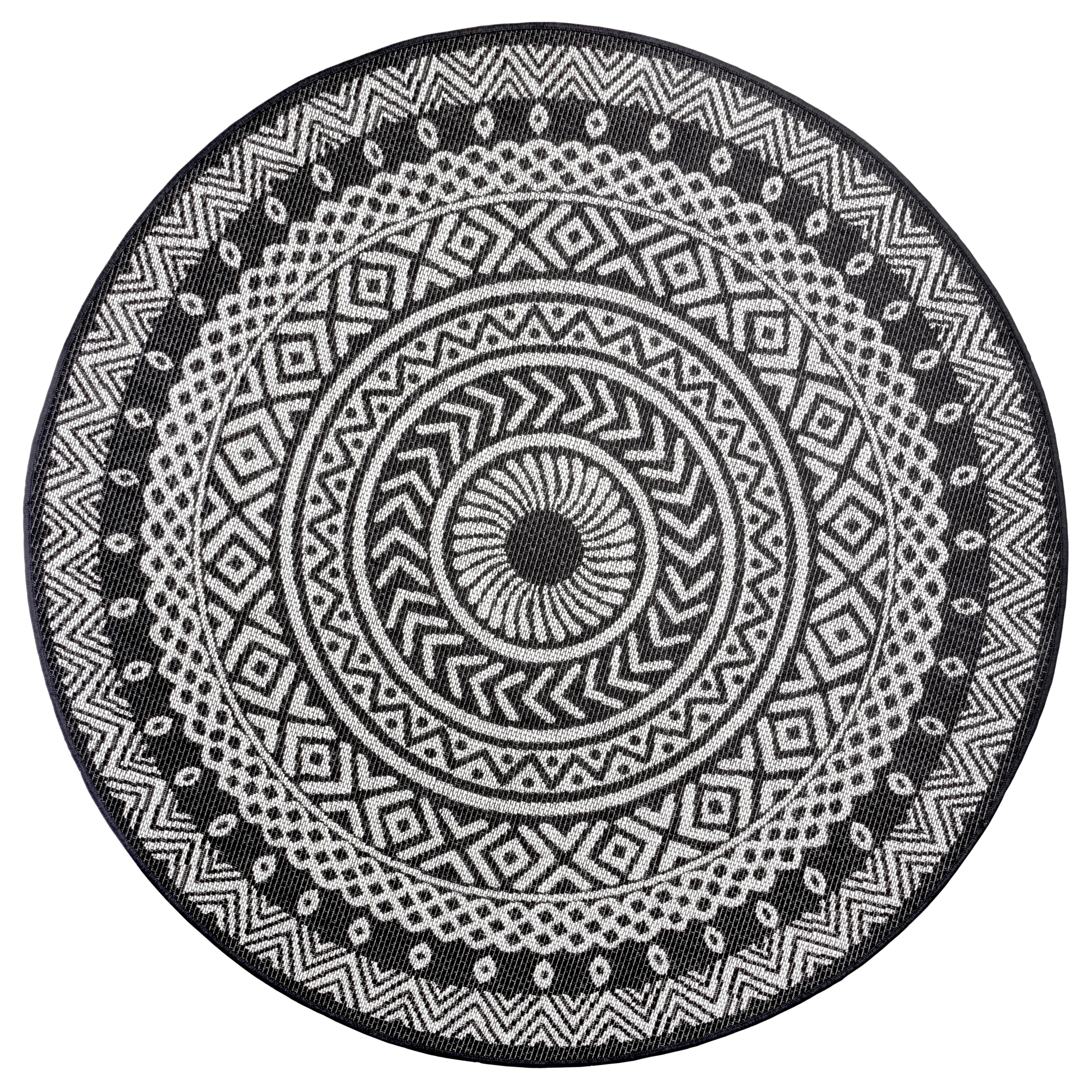 Northrugs Vloerkleed Giro rond in- & outdoor | 