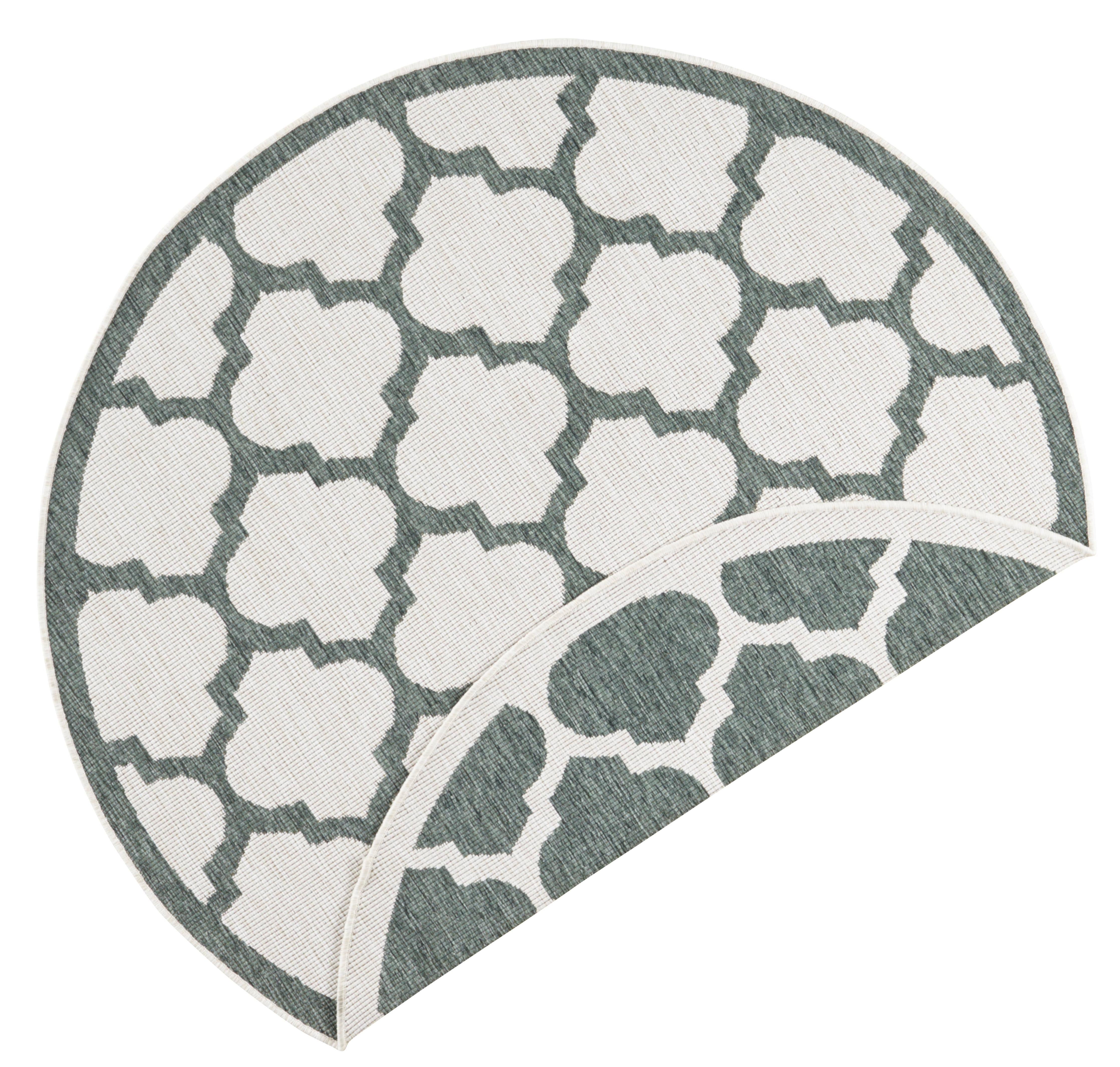 Northrugs Vloerkleed Palermo rond in- & outdoor | 