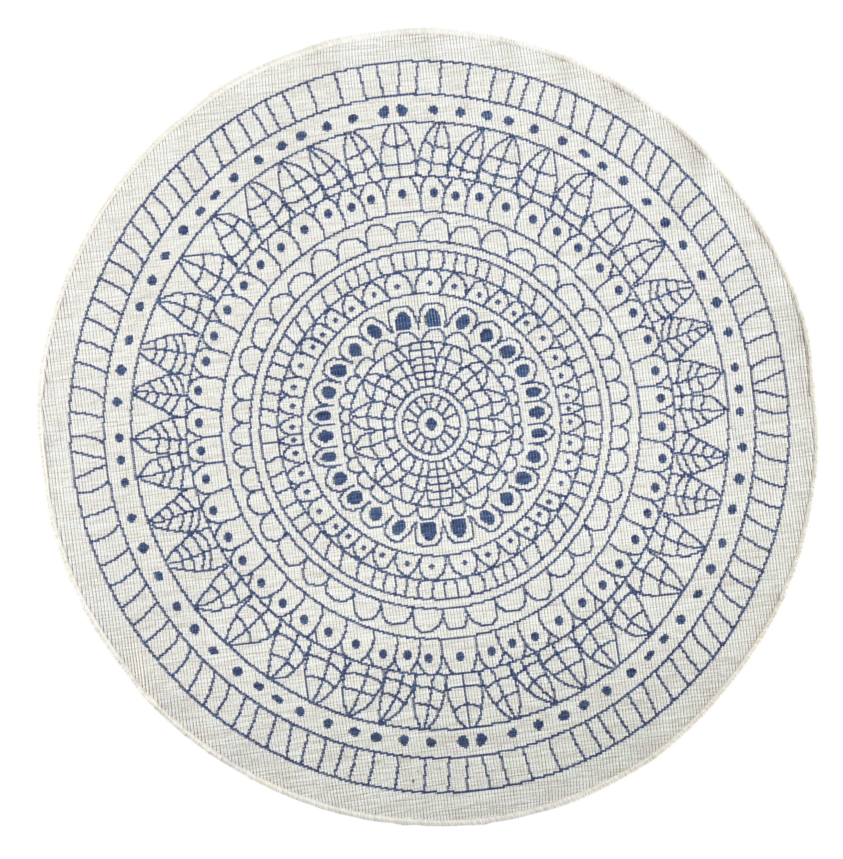 Northrugs Vloerkleed Porto rond in- & outdoor | 