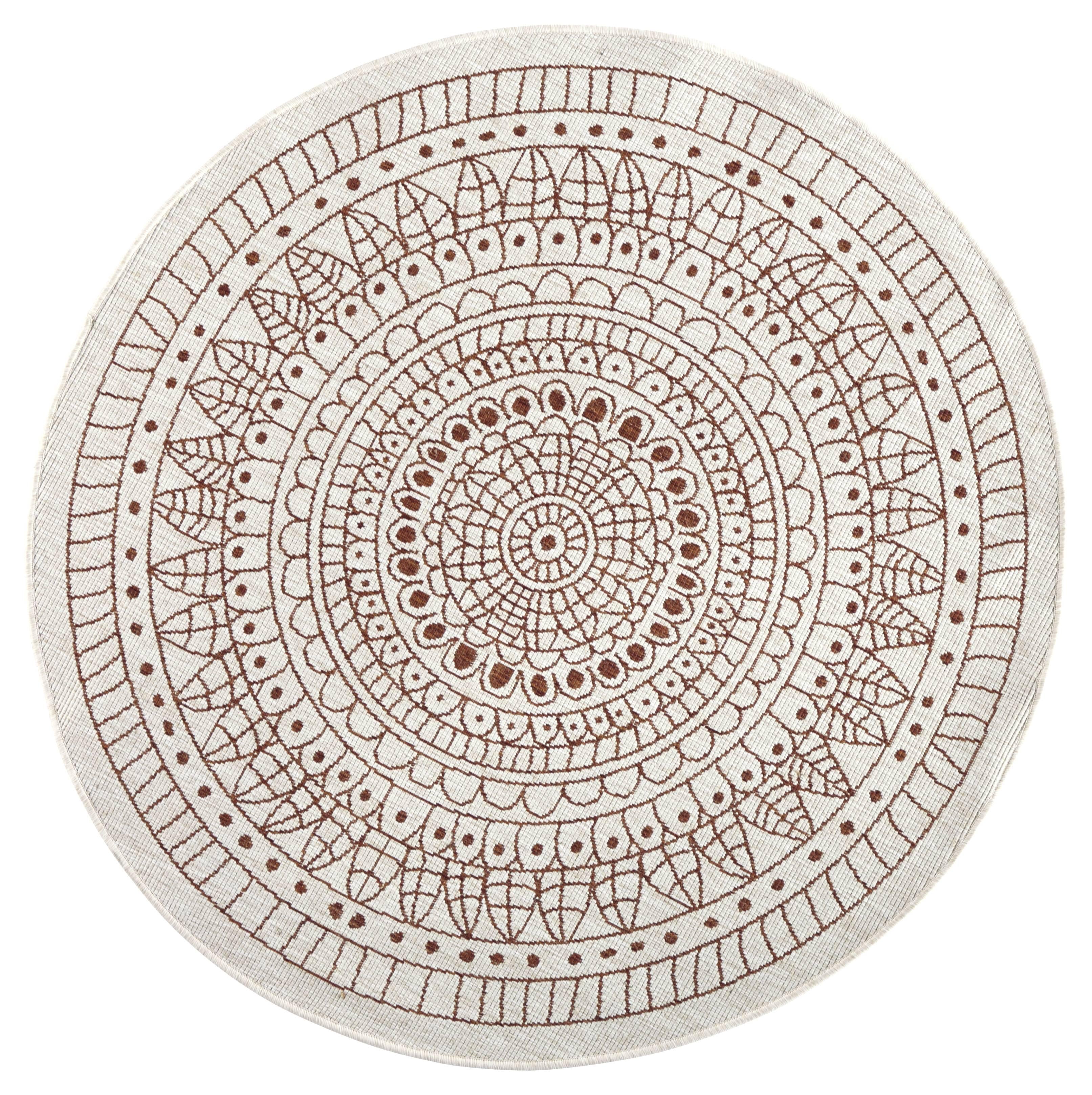 Northrugs Vloerkleed Porto rond in- & outdoor | 
