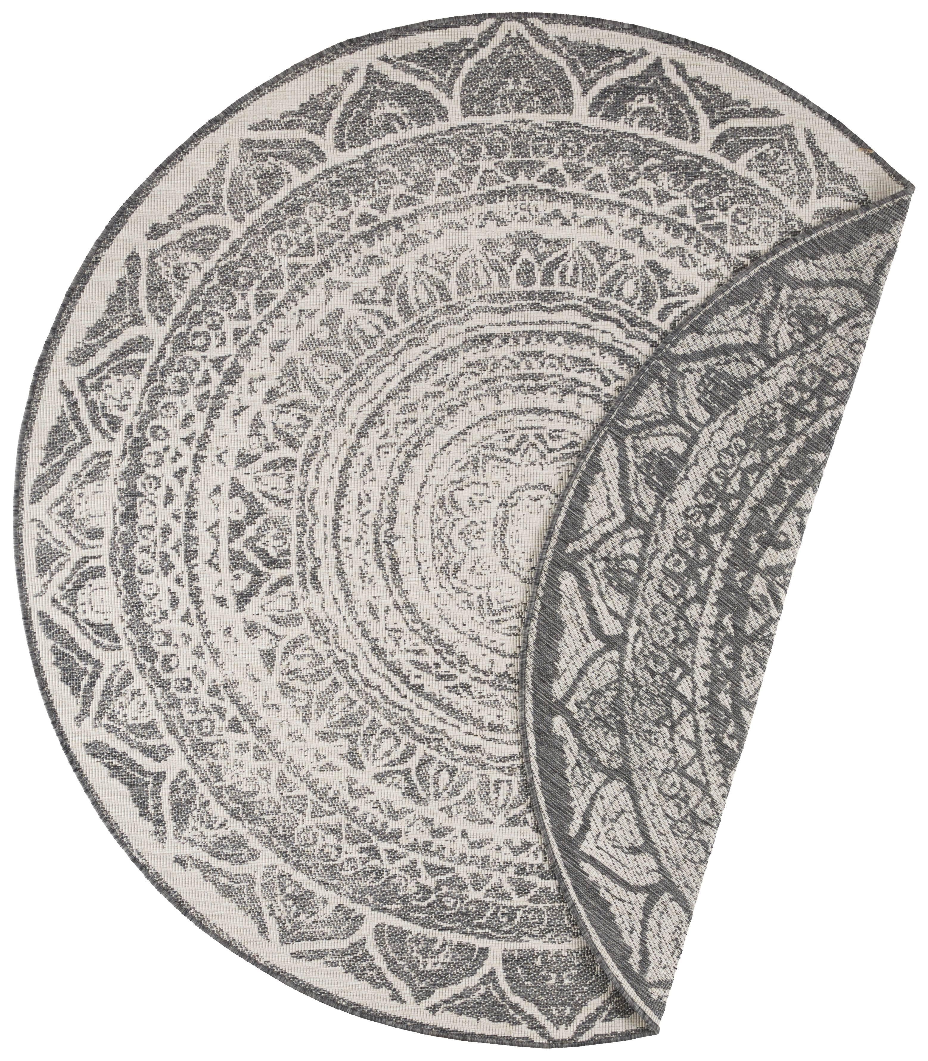 Northrugs Vloerkleed Siruma rond dubbelzijdig in- & outdoor | 