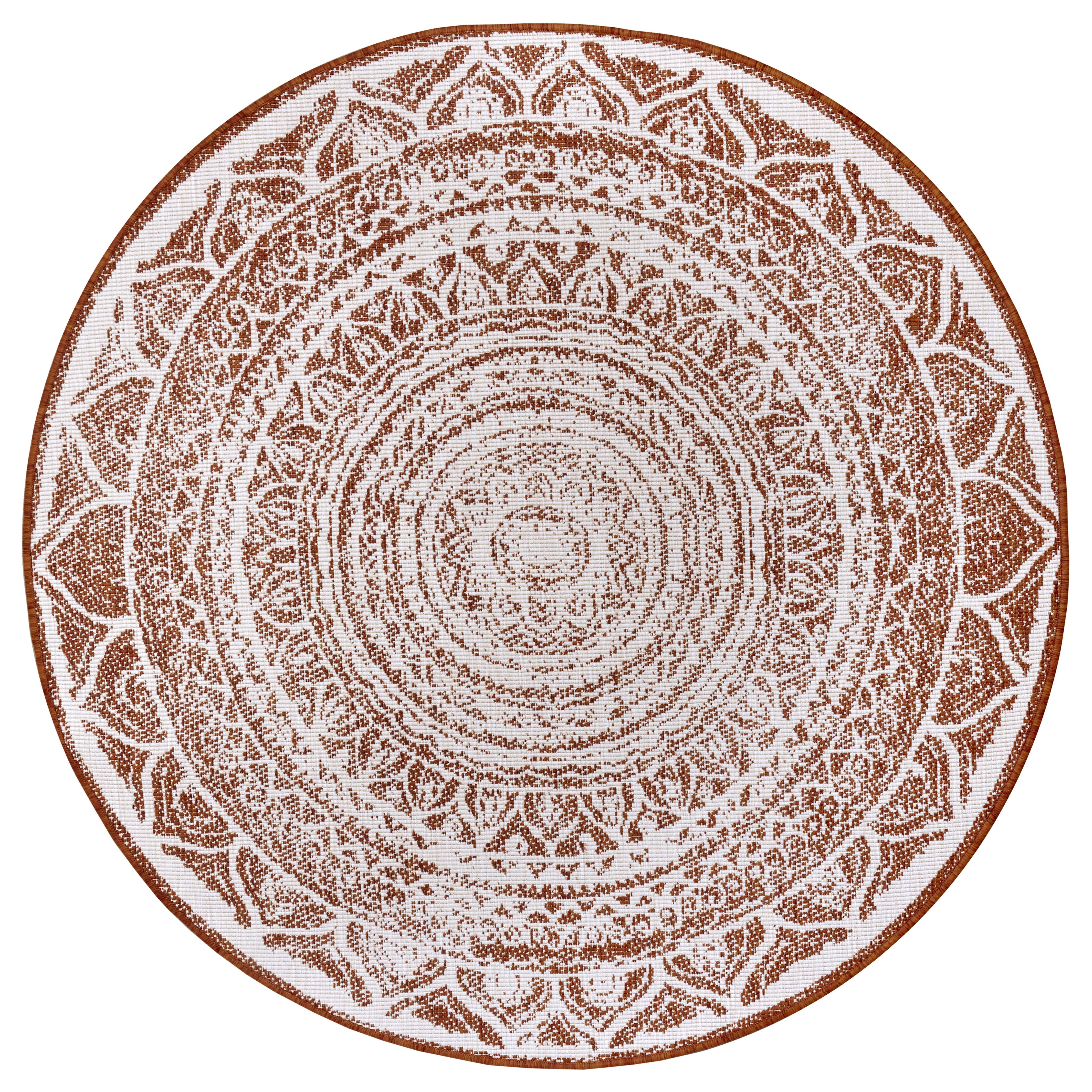 Northrugs Vloerkleed Siruma rond in- & outdoor | 