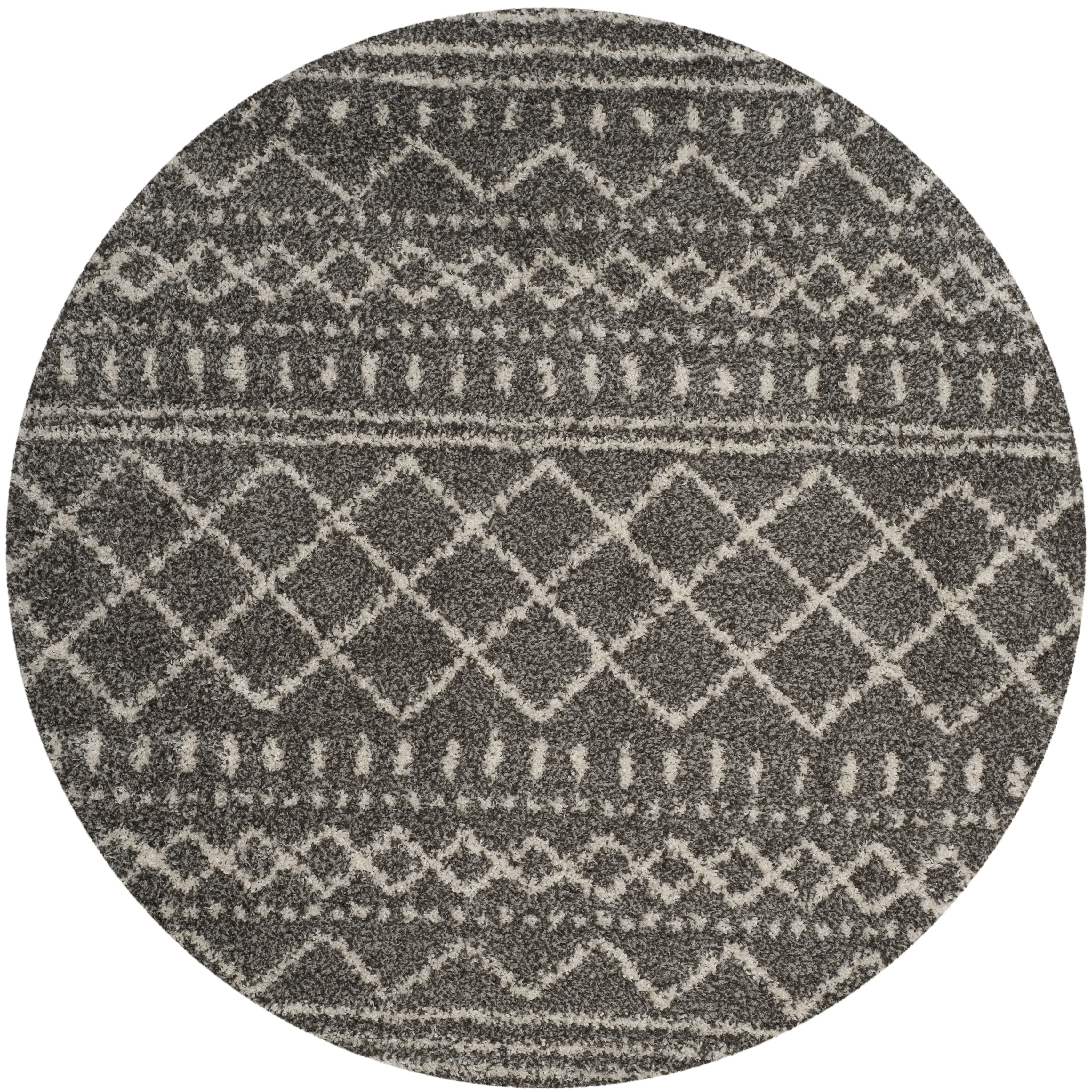 Safavieh Vloerkleed Flint rond Donker | 